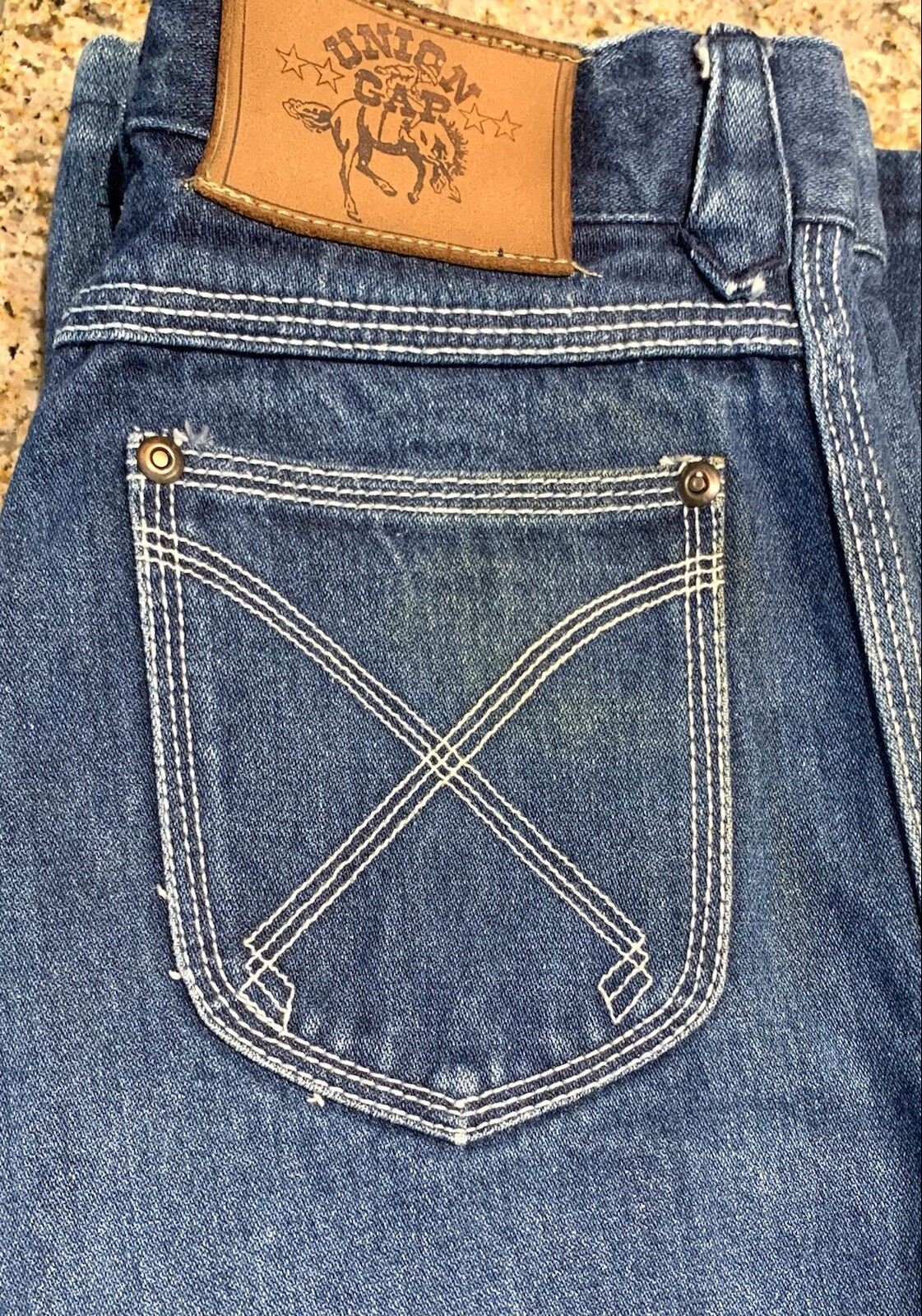 Union Gap Vtg. 70’s High Waist Wide Leg Flare Jeans Sz 25×30.5