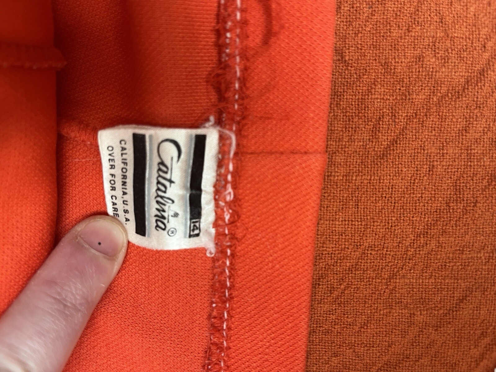 Vintage 70s/80s Orange Shorts By Catalina California | Size L