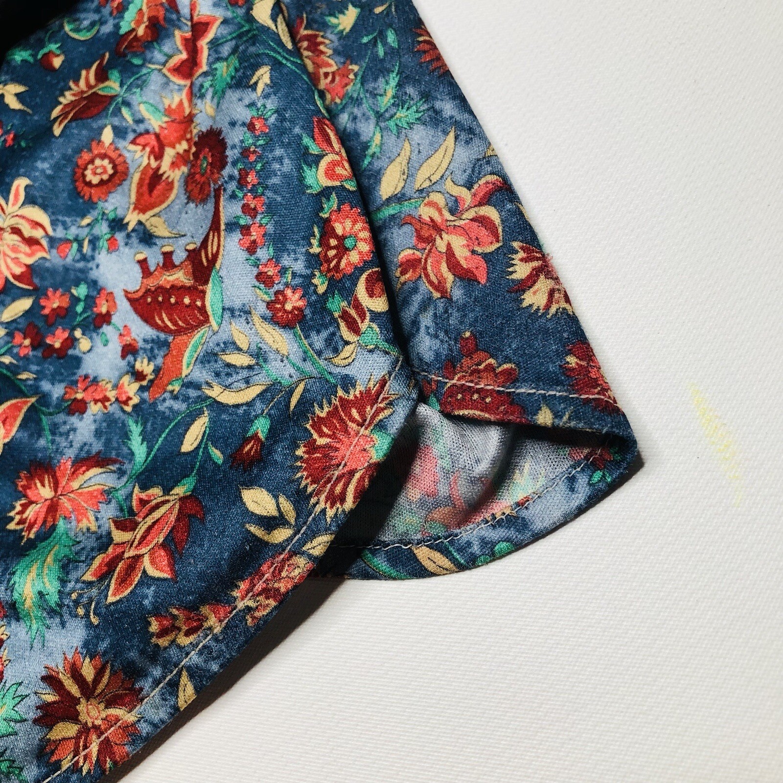 VTG 70s Organically Grown by Apreja XXS / P Ladies Shirt Blouse Floral Butterfly