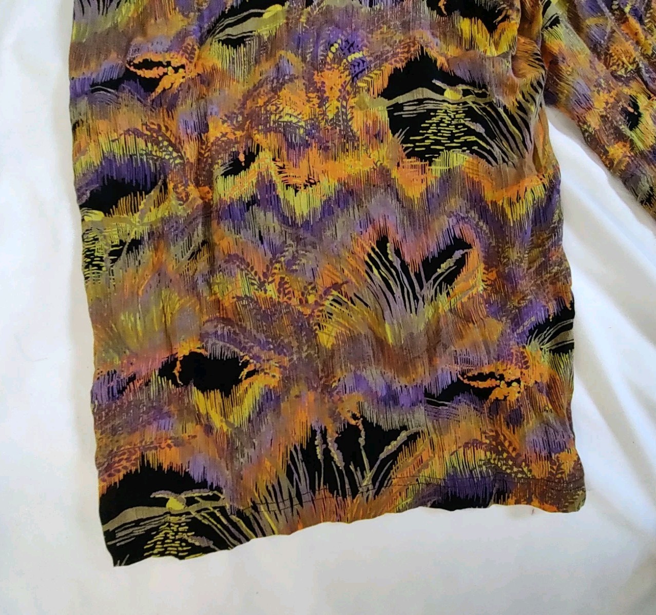 90’s Vintage MA Studios Gaucho Pants Crop Length Rayon Boho Hippie Festival Sz M