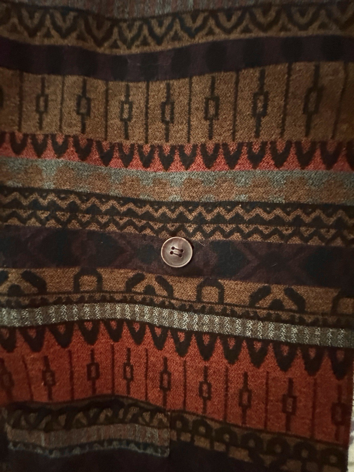 Vtg Democracy Poncho Soft & Comfy WoolBlend Beautiful Native Design Sz S/M & L