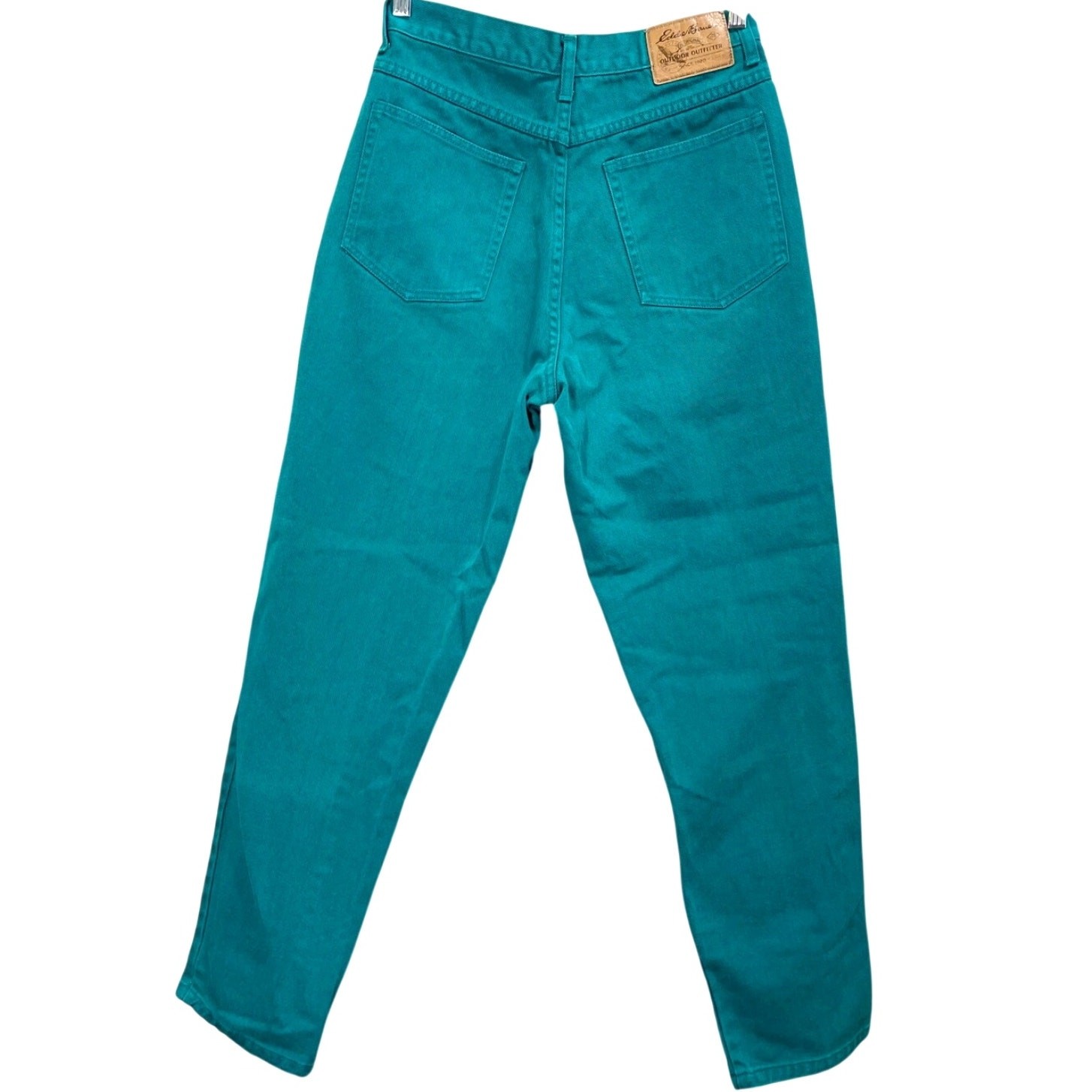 Vintage 80s Eddie Bauer Teal High-Waist Jeans 28″ Waist Outdoors Western