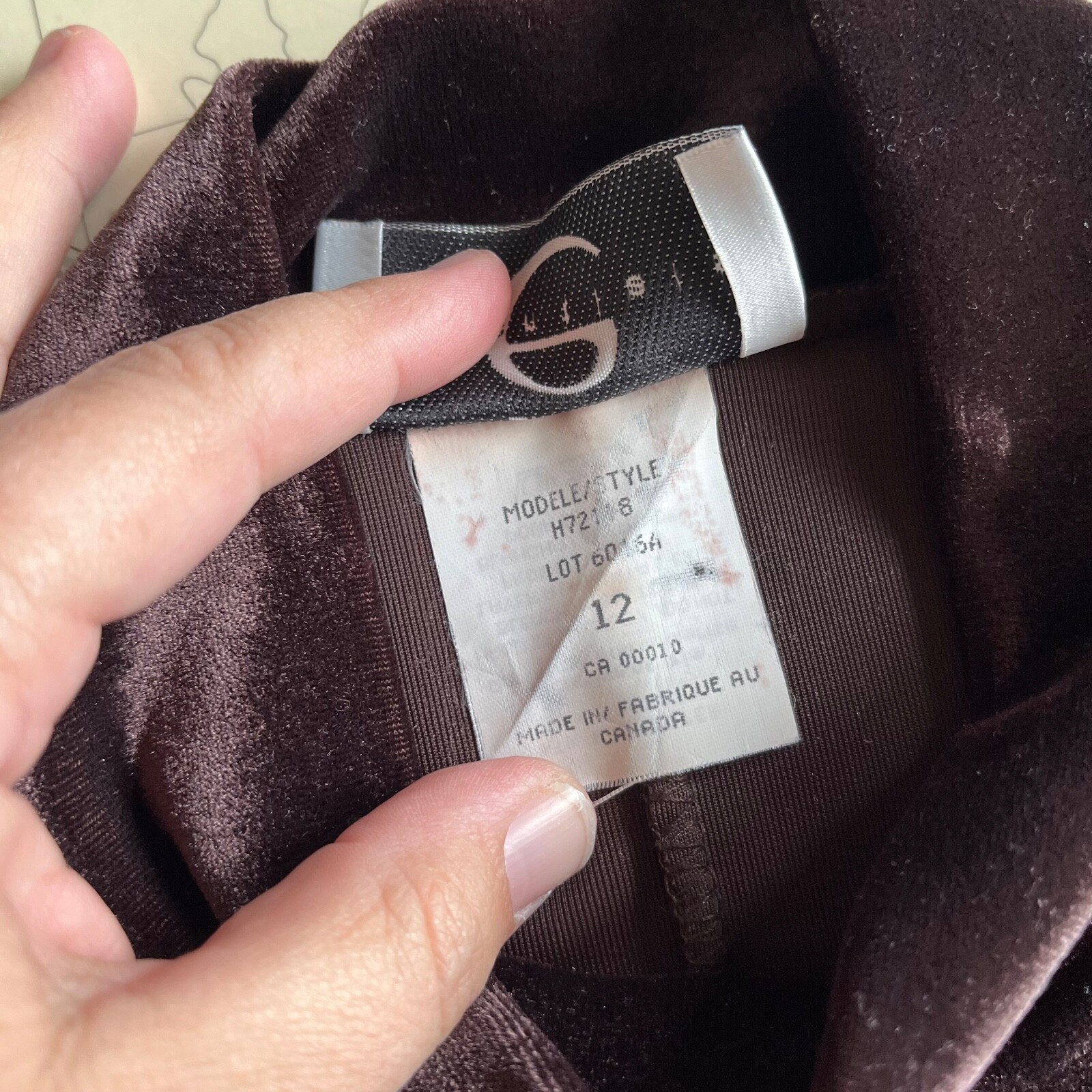 Vintage 90s Eaton Essentials Velvet Dress