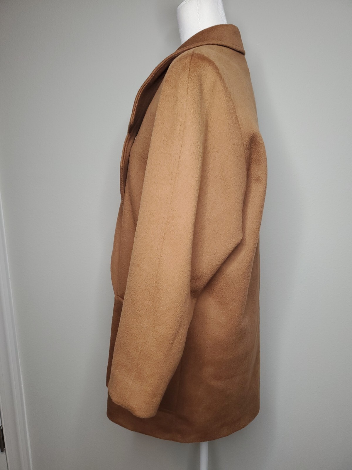 VTG Cassidy 100% Wool Coat Hand Tailored Double Breasted Coat Biege Size 6