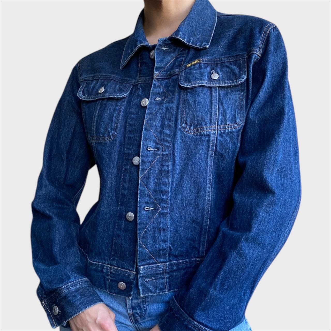 Vintage Diesel Denim Jacket Size US 6 Blue Denim Blazer