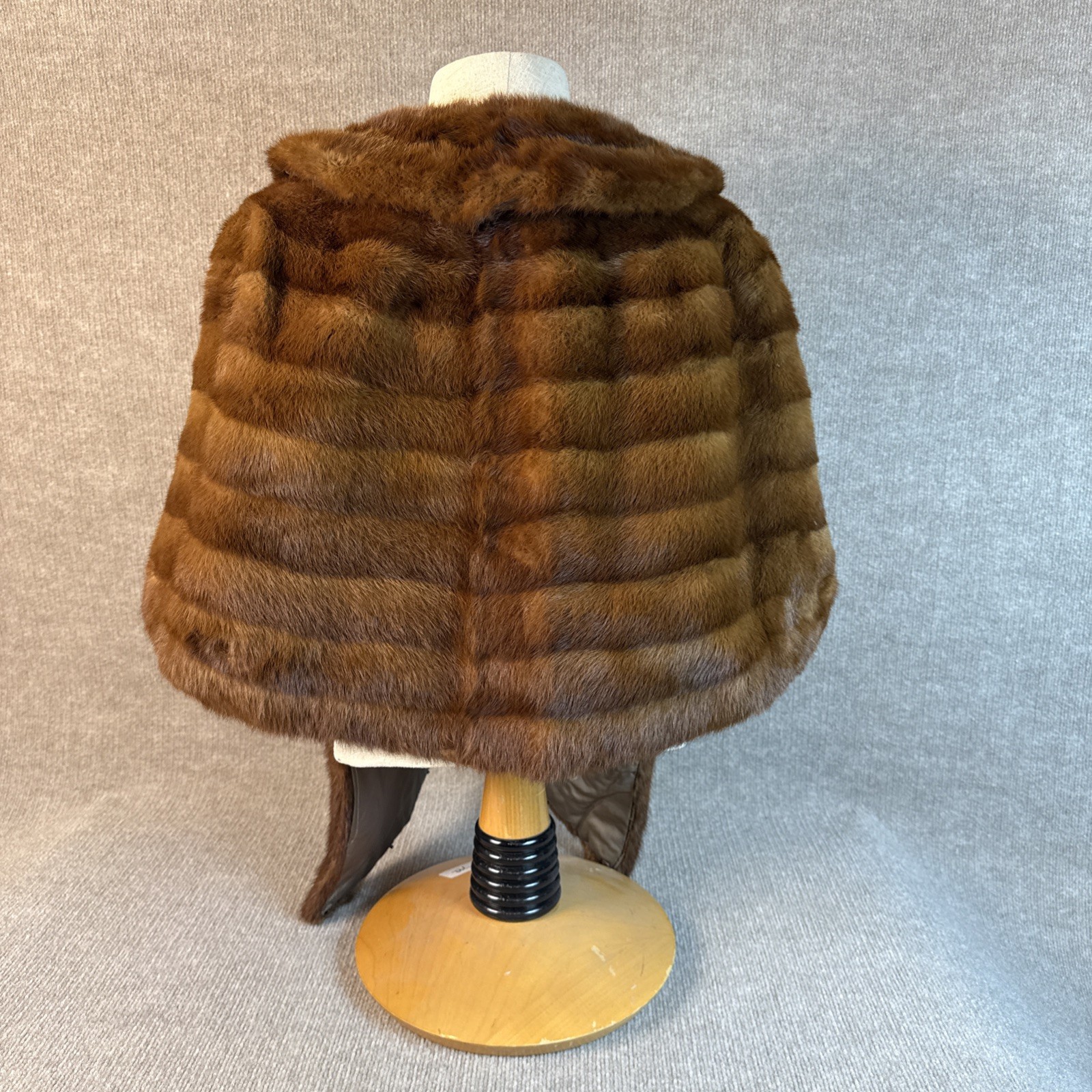 VTG SABLE MINK FUR BOLERO/WRAP BROWN from SORENSEN & WAHLBERG FURRIERS 40’S 50’S