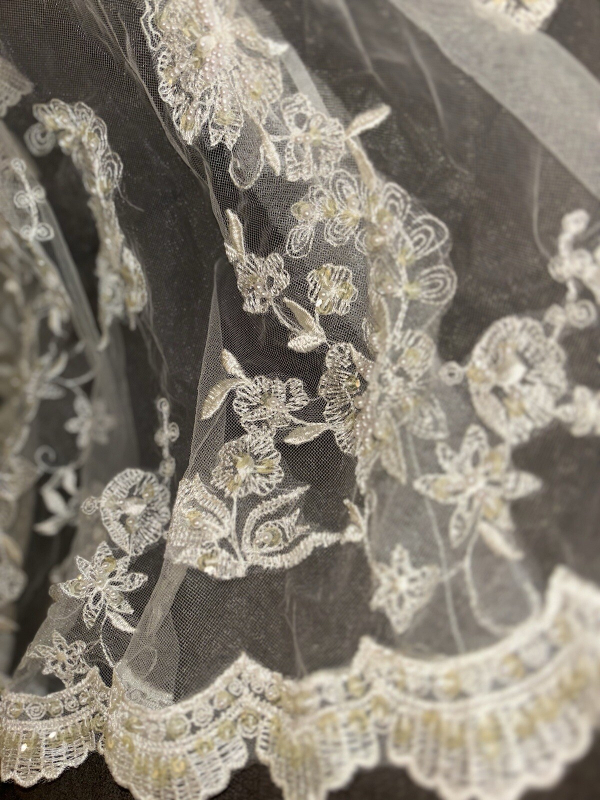 Classy And Classic, Deneki’s, Beaded Lace And Train