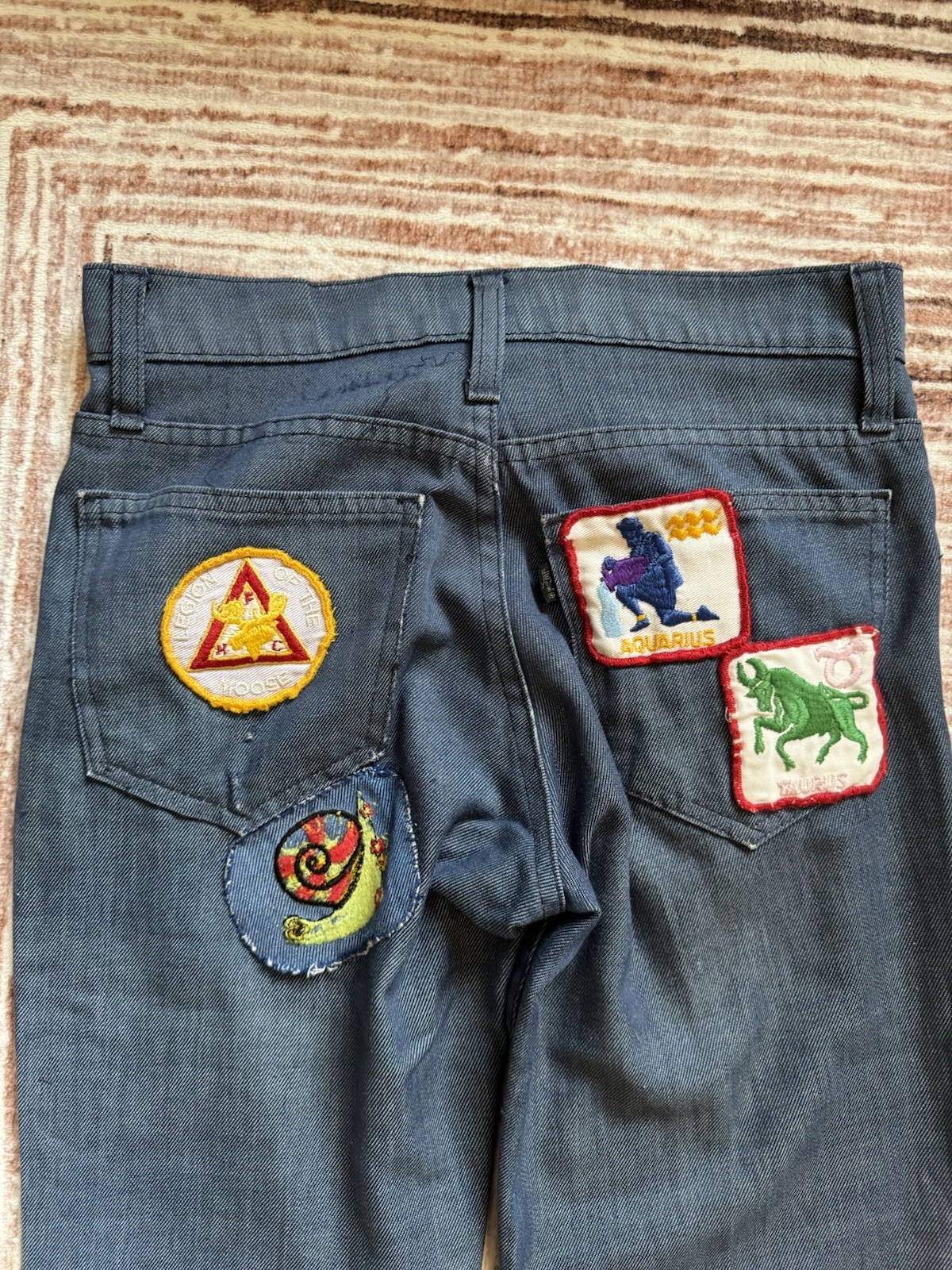 Vintage Levi’s Sta-Prest Blue Bell Bottoms 70s Talon 42 Zipper 29×34