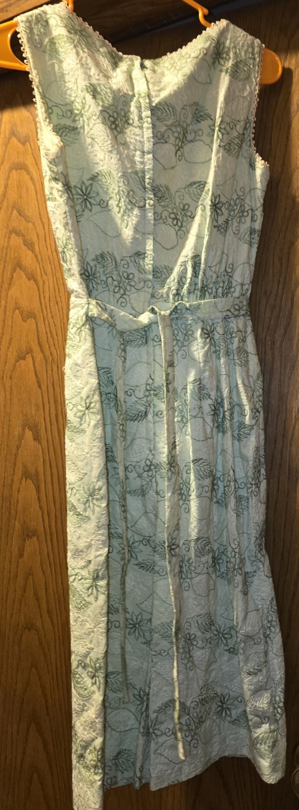 Vintage Helen Whiting Green Floral Pencil Dress