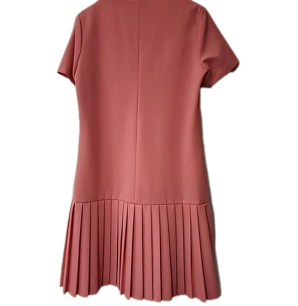 J. Harlan Originals Union Made ILGWU bright Pink Polyester Dress Vintage 1960s