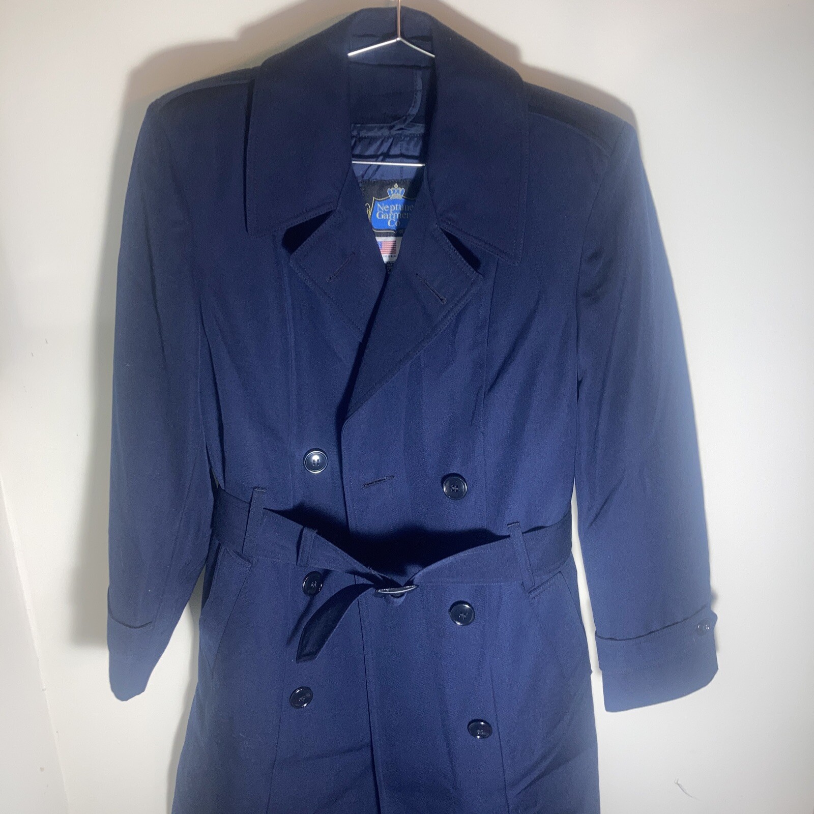Women’s US NAVY Neptune Garment Co All Weather Over Coat Trench Coat – 6 Short