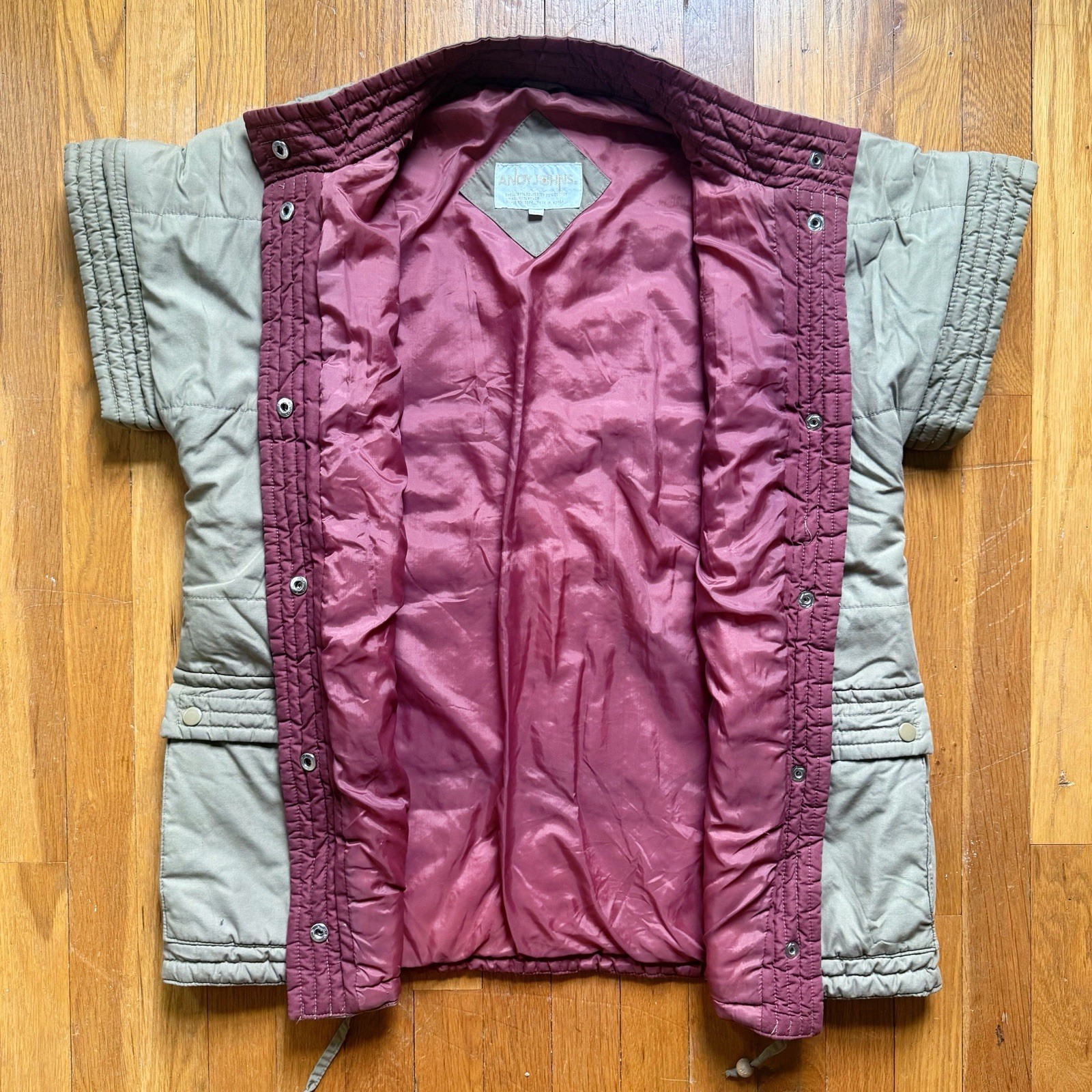 Vintage 1980’s Andy Johns Puffer Coat Jacket Vest