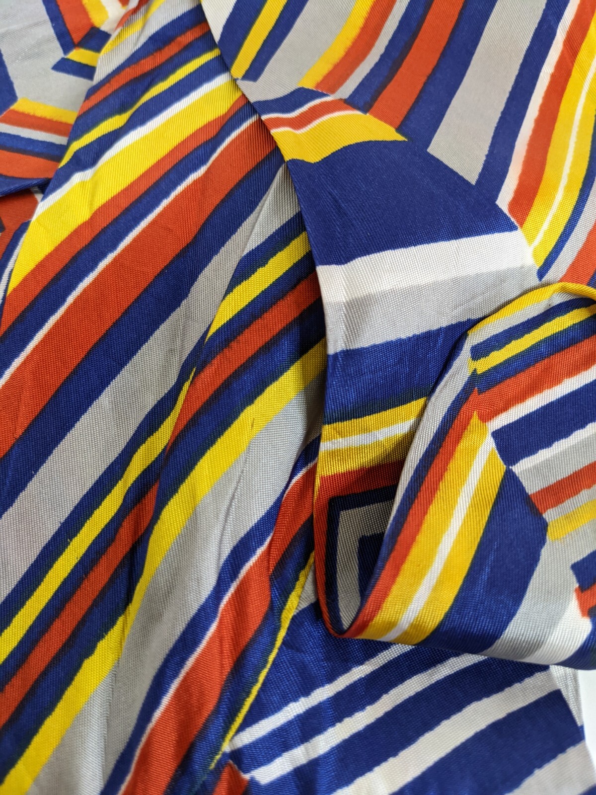 Vintage Art Deco Skinny Scarf Set Purse Hair Neck Tie Red Blue Yellow White