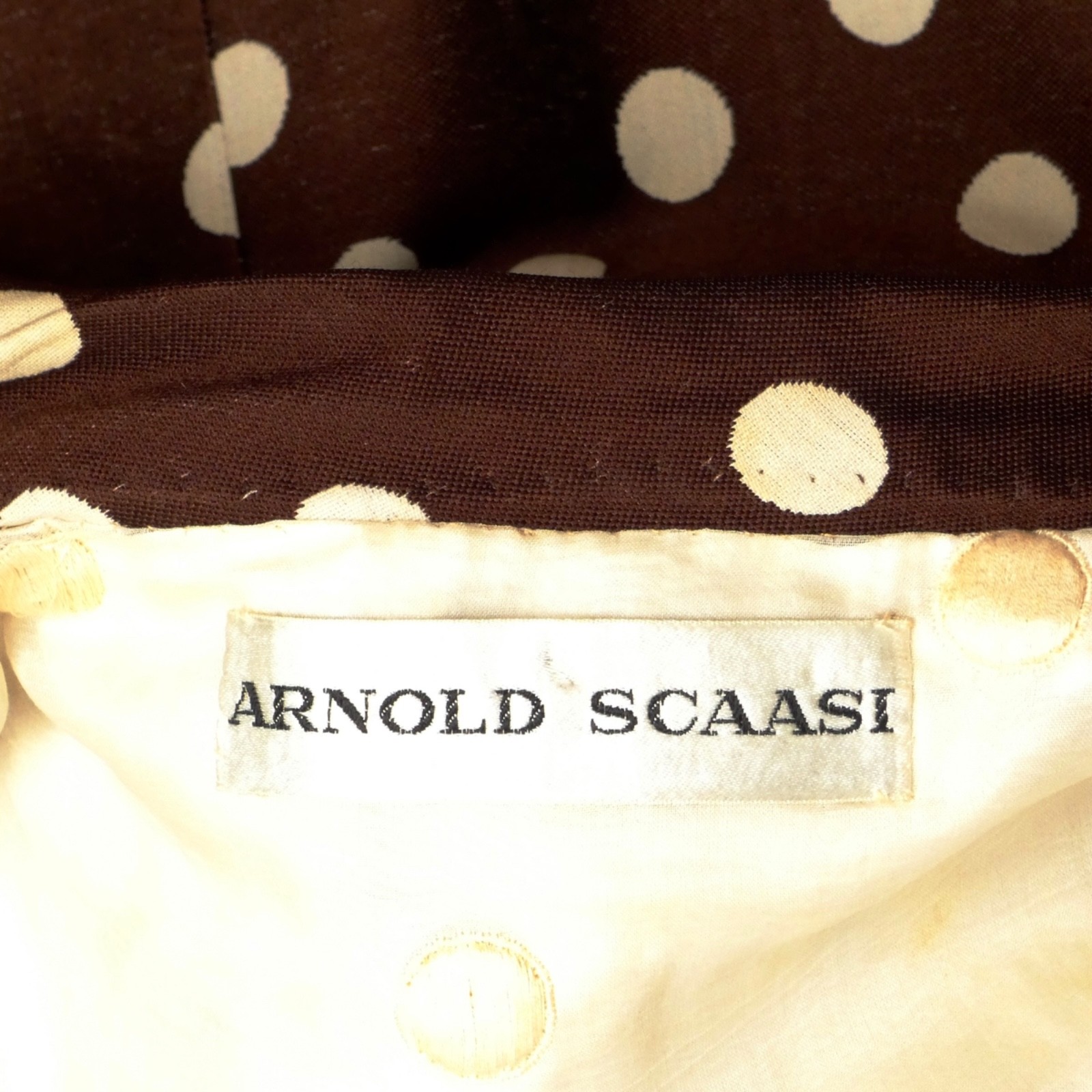 ARNOLD SCAASI – 1960s Polka Dot Cropped Jacket, Size 4