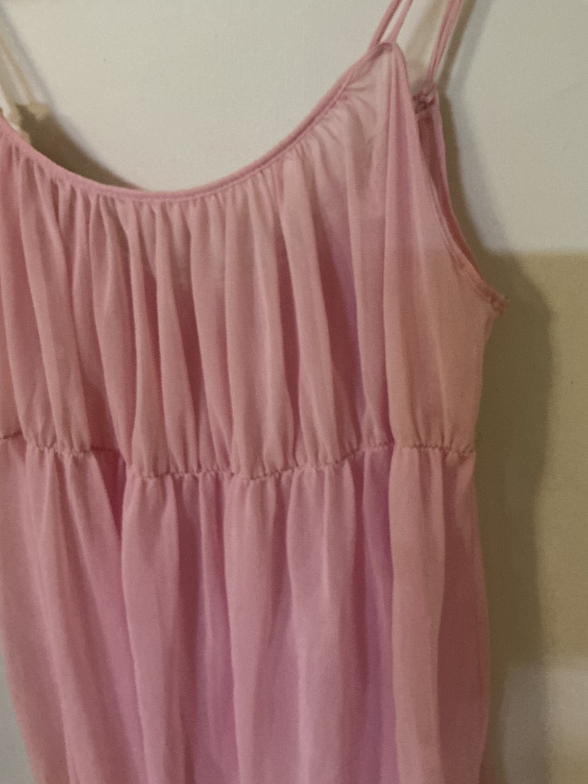 VINTAGE PEIGNOIR SET NYLON CHIFFON I DREAM OF JEANIE STYLE NIGHTGOWN UNION MADE