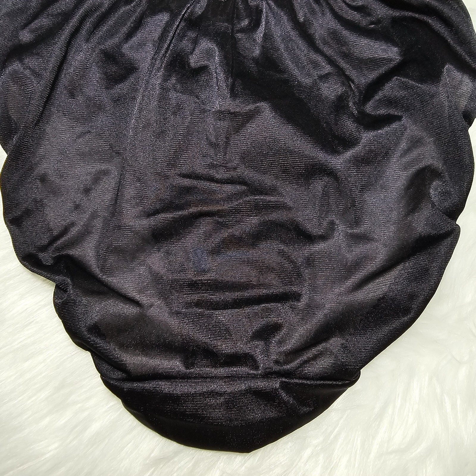 Vintage 100% Nylon Panty Silky Black Sissy Sheer Brief Size 6-7 Hip 35-39″