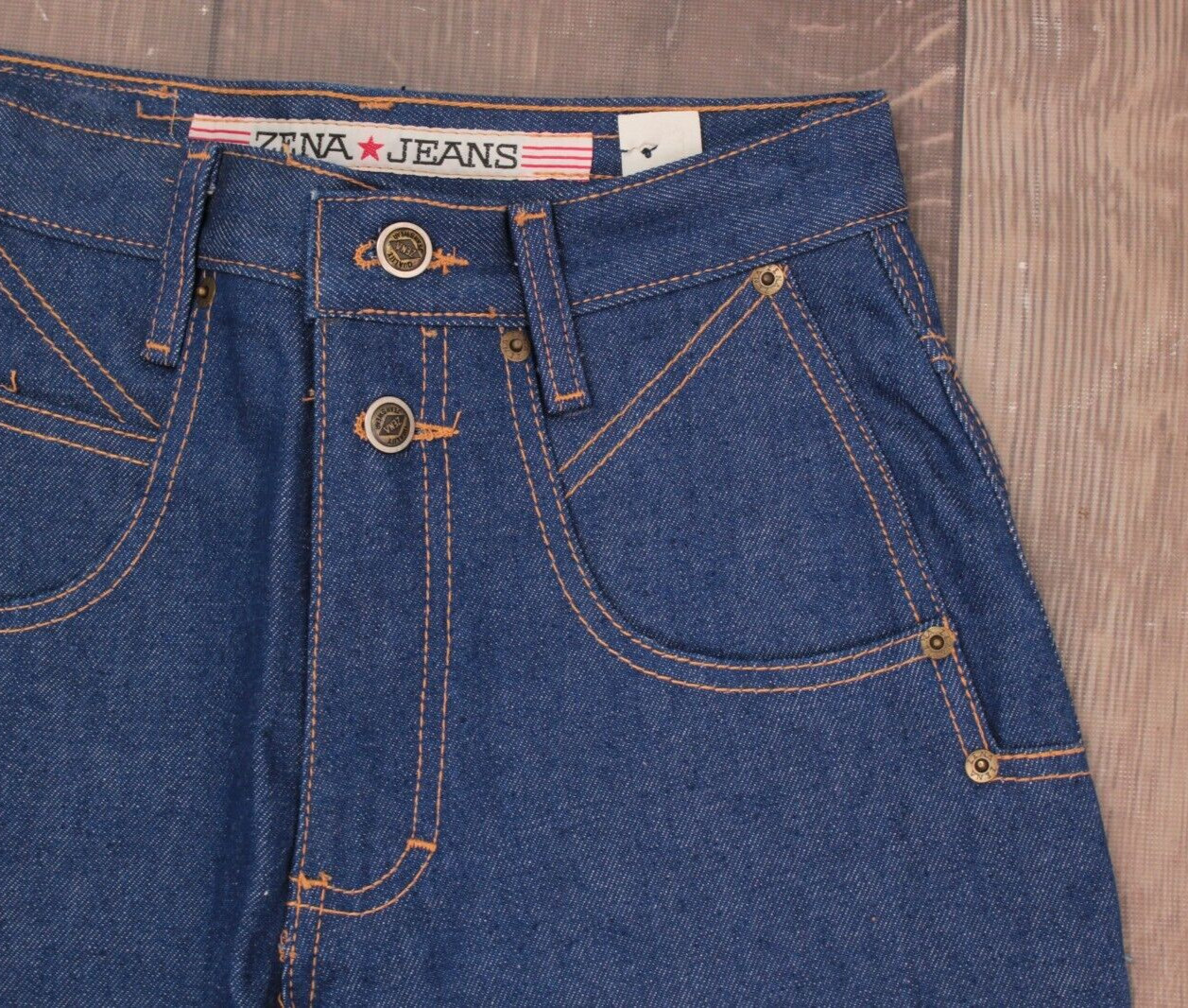 VTG Women’s 80s 90s NOS ZENA Jeans Sz 26″ 1980s 1990s Dark Wash High Waist