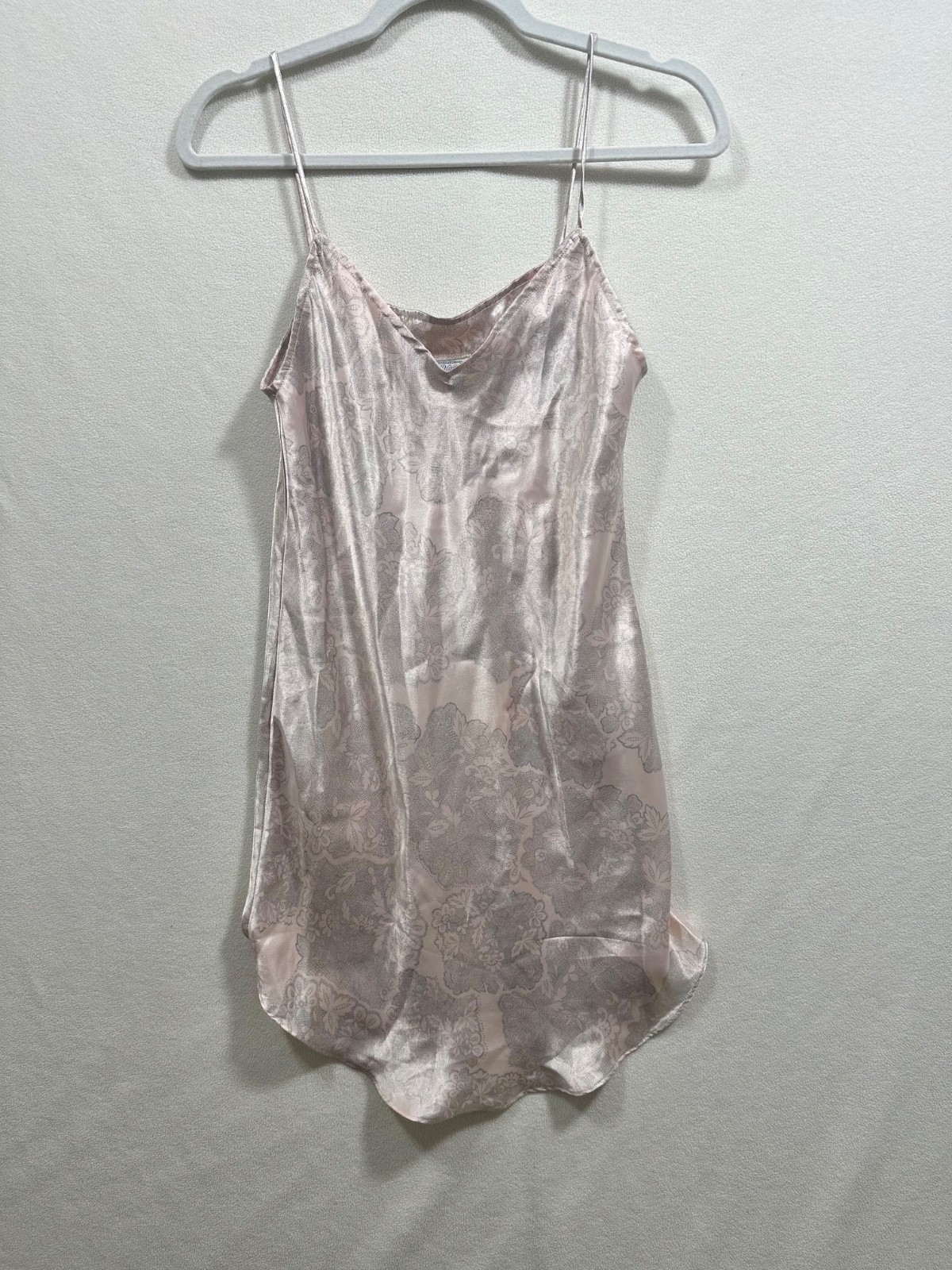 Vintage BODY DRAMA Pink Patterned Cami Slip Dress