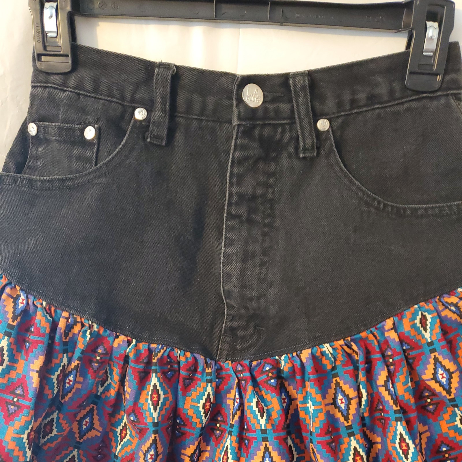 Vintage LA Blues Classic Denim Skirt Sz 10 Average 100% Cotton
