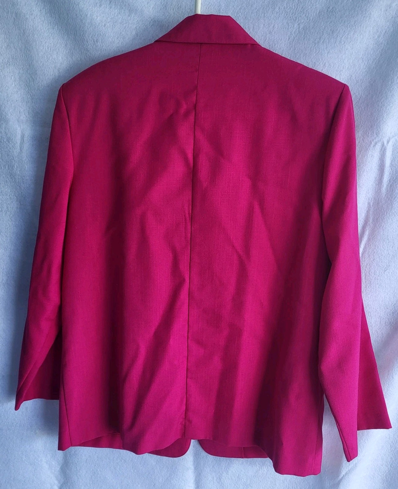 vintage Alfred dunner suit set blazer skirt pink 12/16 pockets machine wash usa