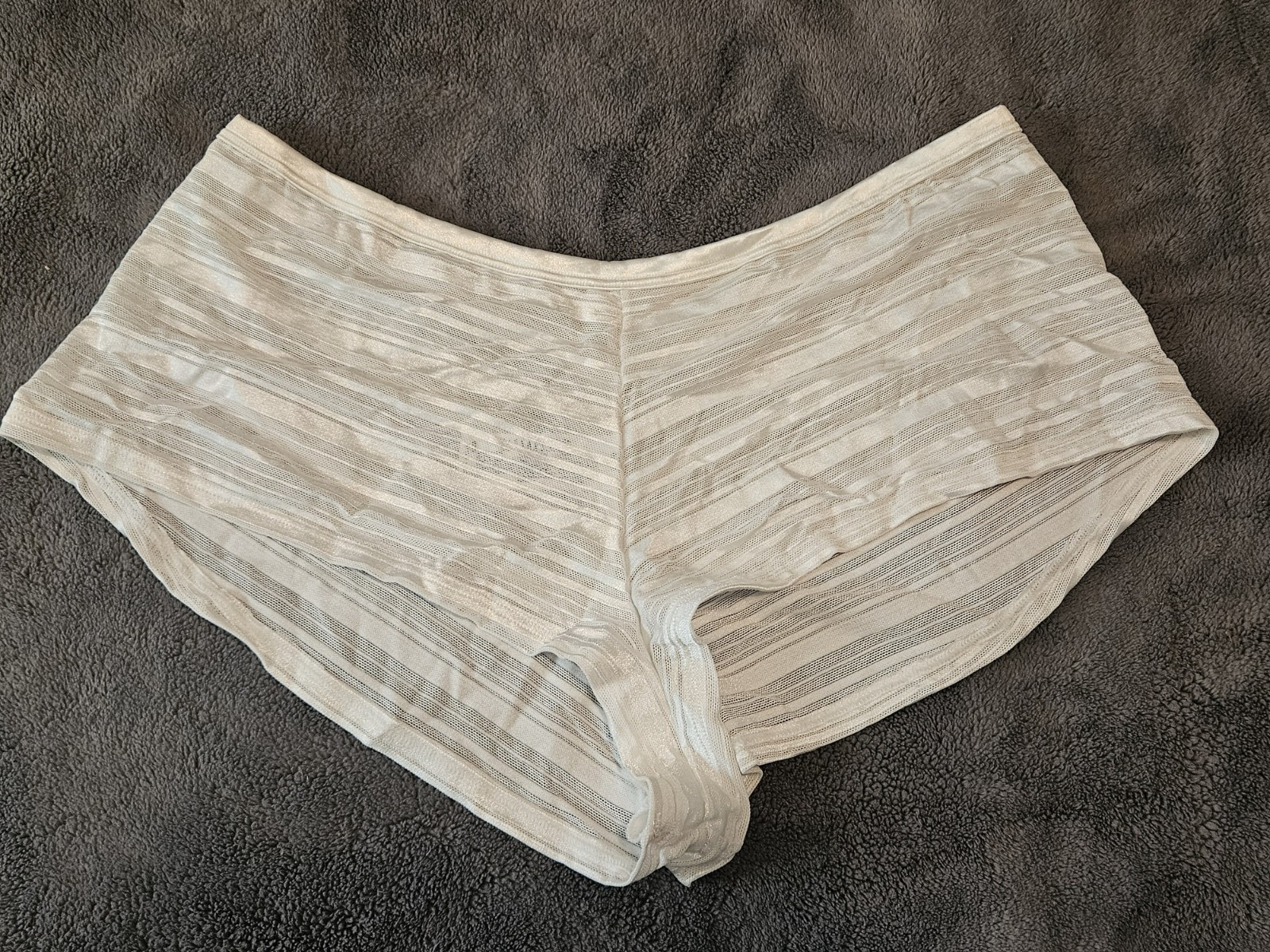 VTG Vassarette Women’s Boyleg Semi-Sheer Panties White Size: 9/48
