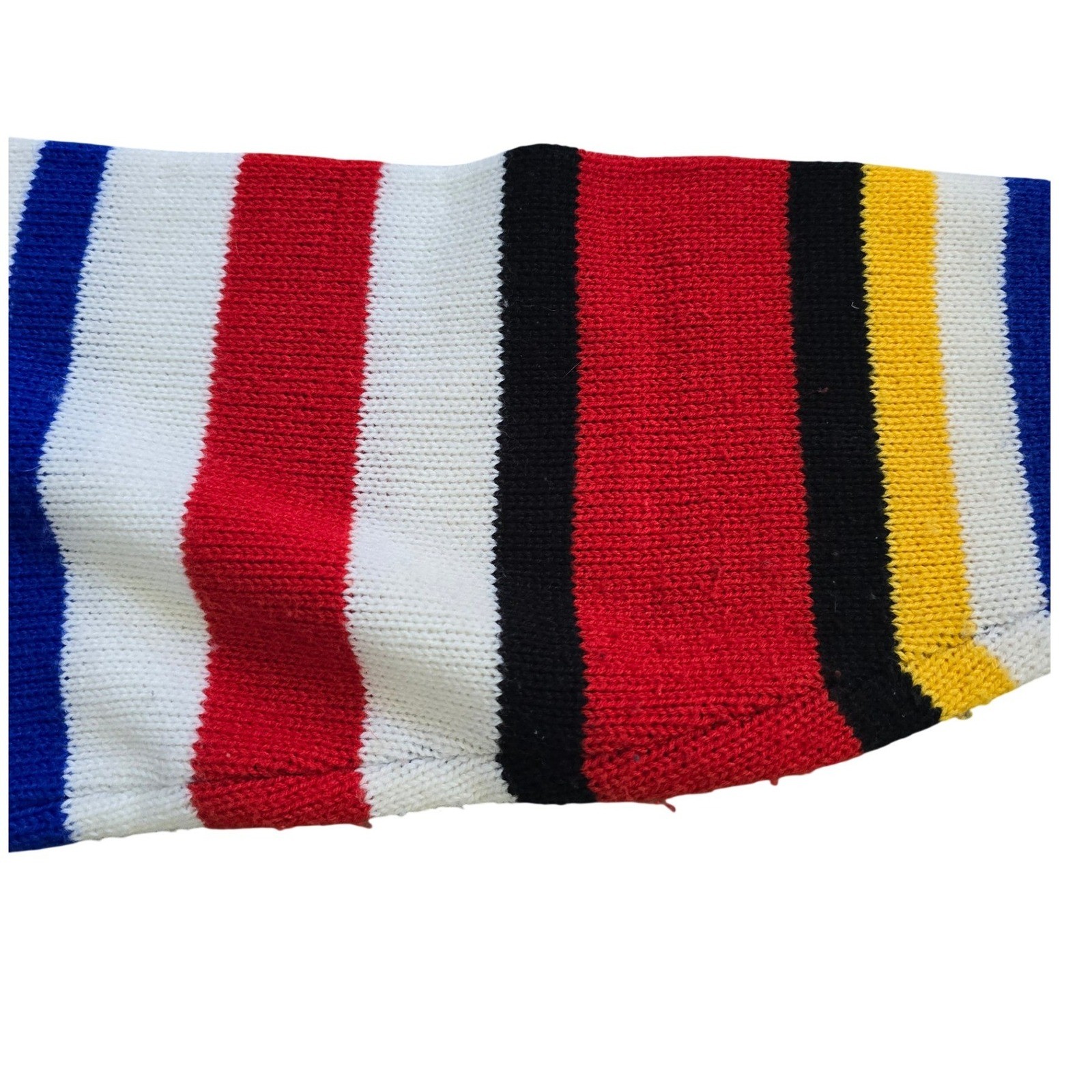 Vintage colorful Sweater Womens M Design zone 1980s red yellow stripes geometric