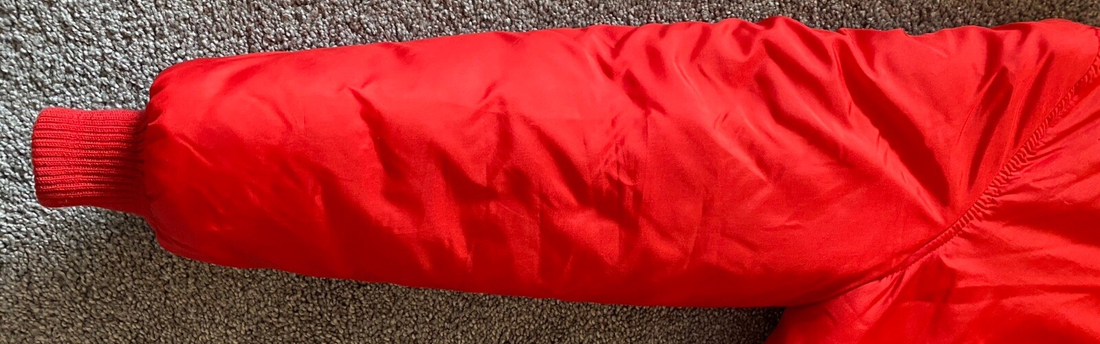 Vintage Obermeyer Womens M/12 Nylon Jacket Coat Red Made In British Hong Kong