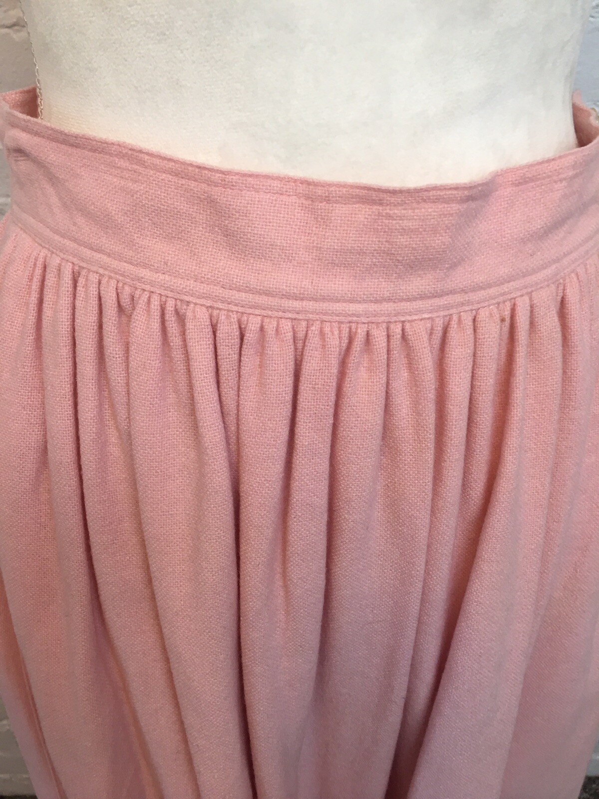 Calvin Klein vtg 80s angora blend maxi skirt pink size 10 fits 6