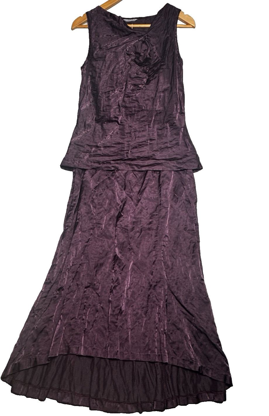 Vintage Clothe by Muriel Dombret 2 Piece Skirt Set 8 Plum Y2K Formal