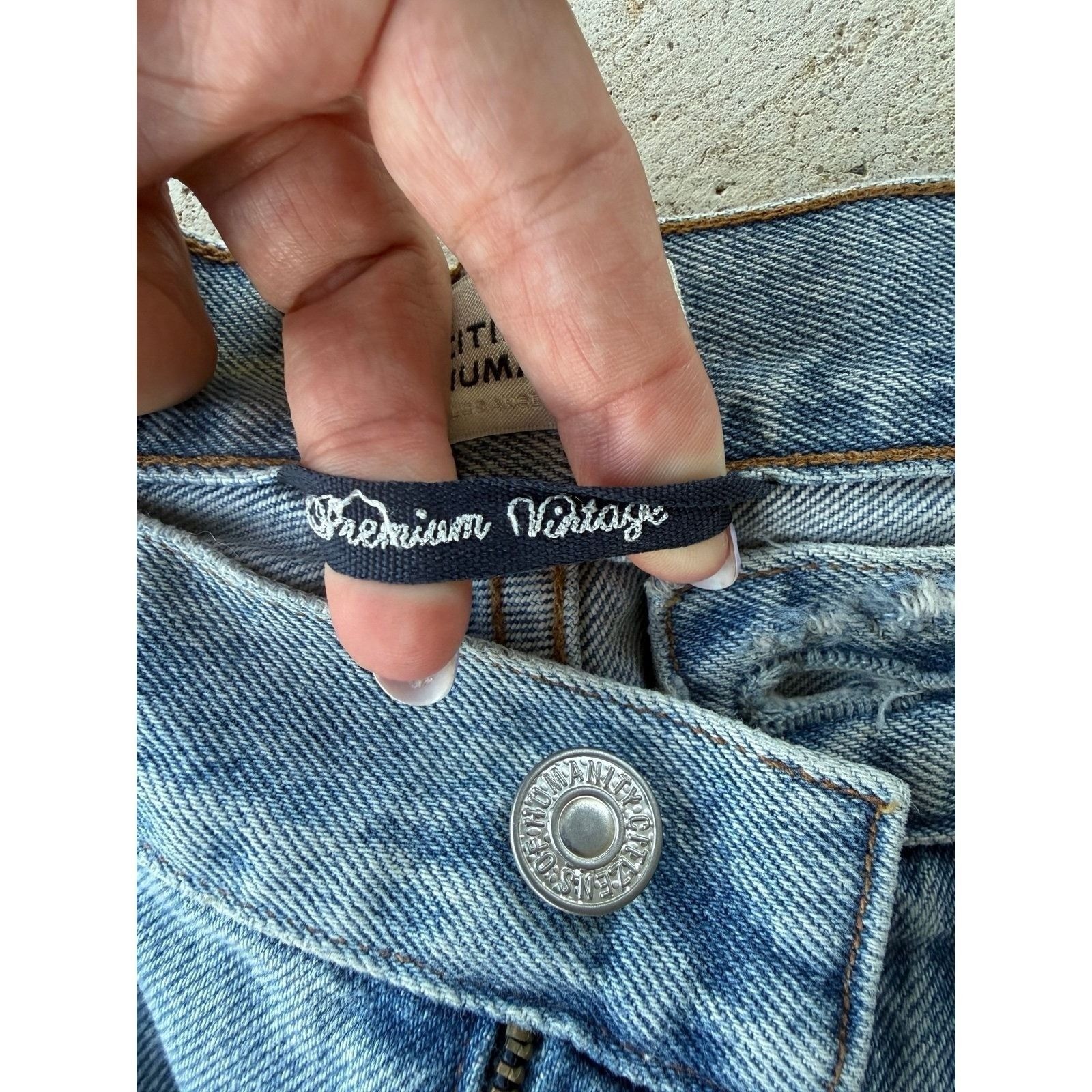 Citizens of Humanity Libby Premium Vintage Flare Jeans 24 Light Wash Made in USA