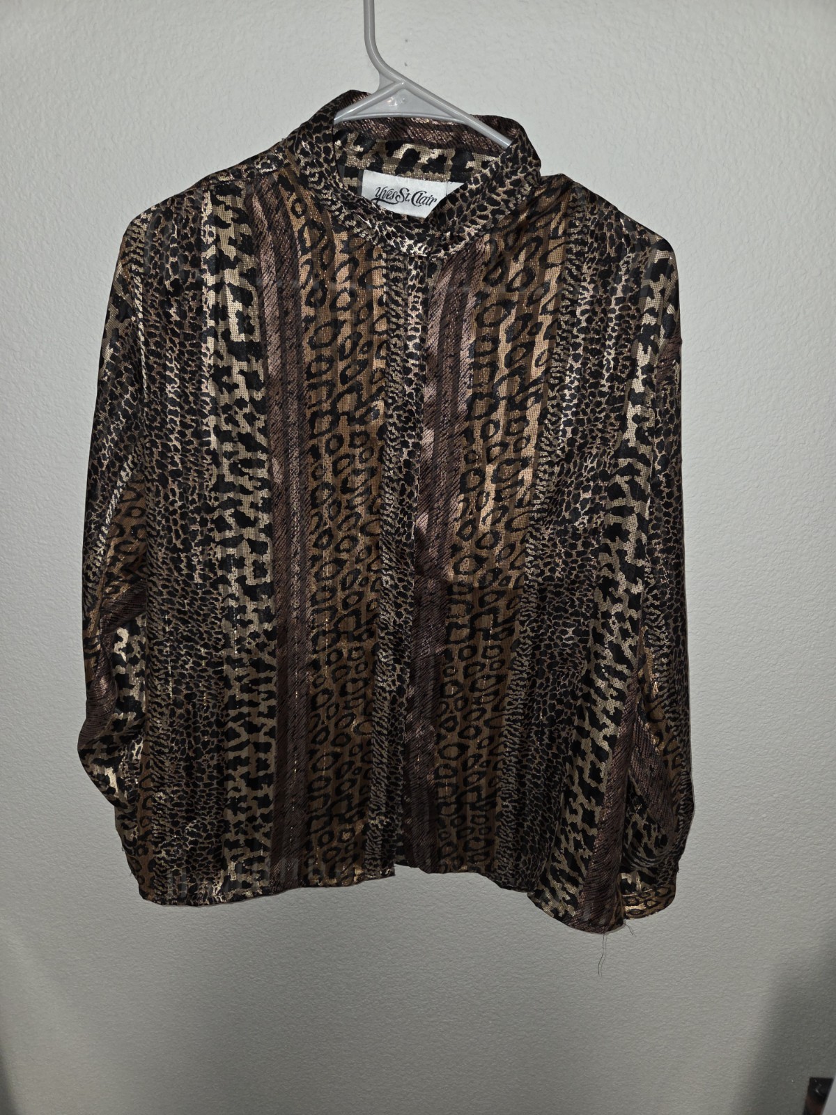 Yves St. ClairEra: 1980s / 1990s VintageMaterial Shirt Womens Size Medium