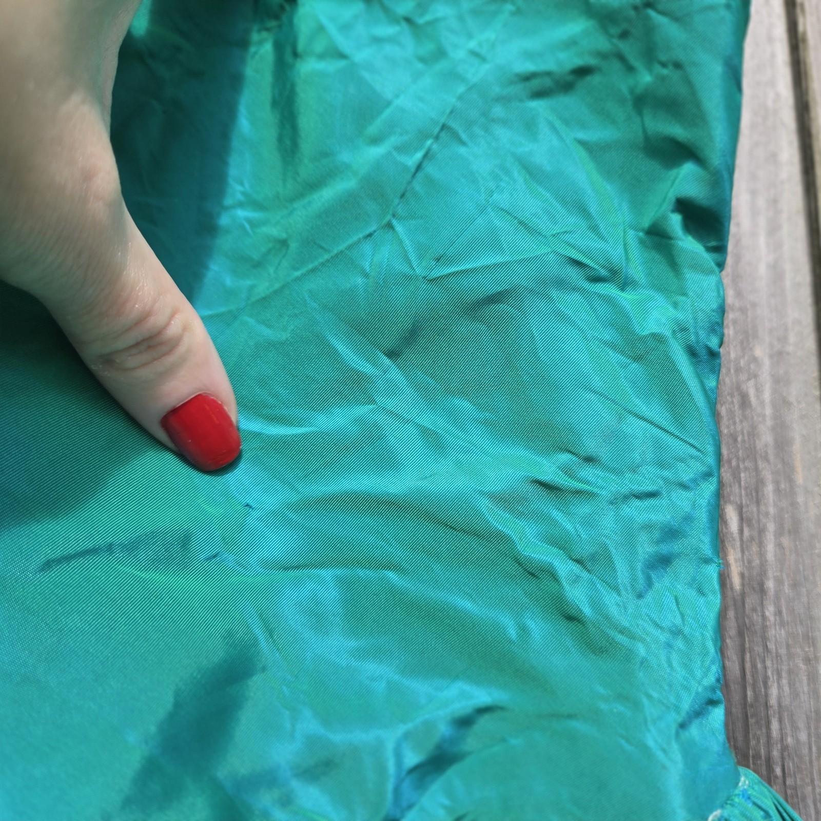 1950s Vintage Green Formal Bubble Hem Dress.. PLEASE READ Description