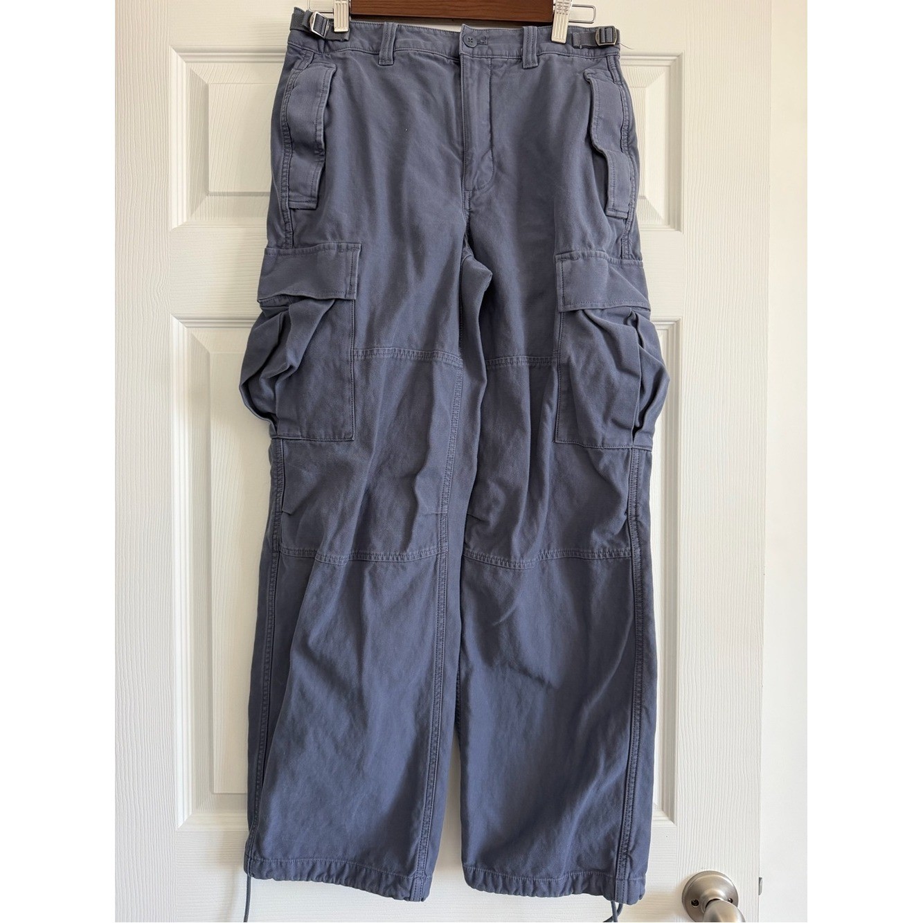 Aritzia TNA Supply Cargo Pants GD Vintage Navy 100% Cotton Size 4