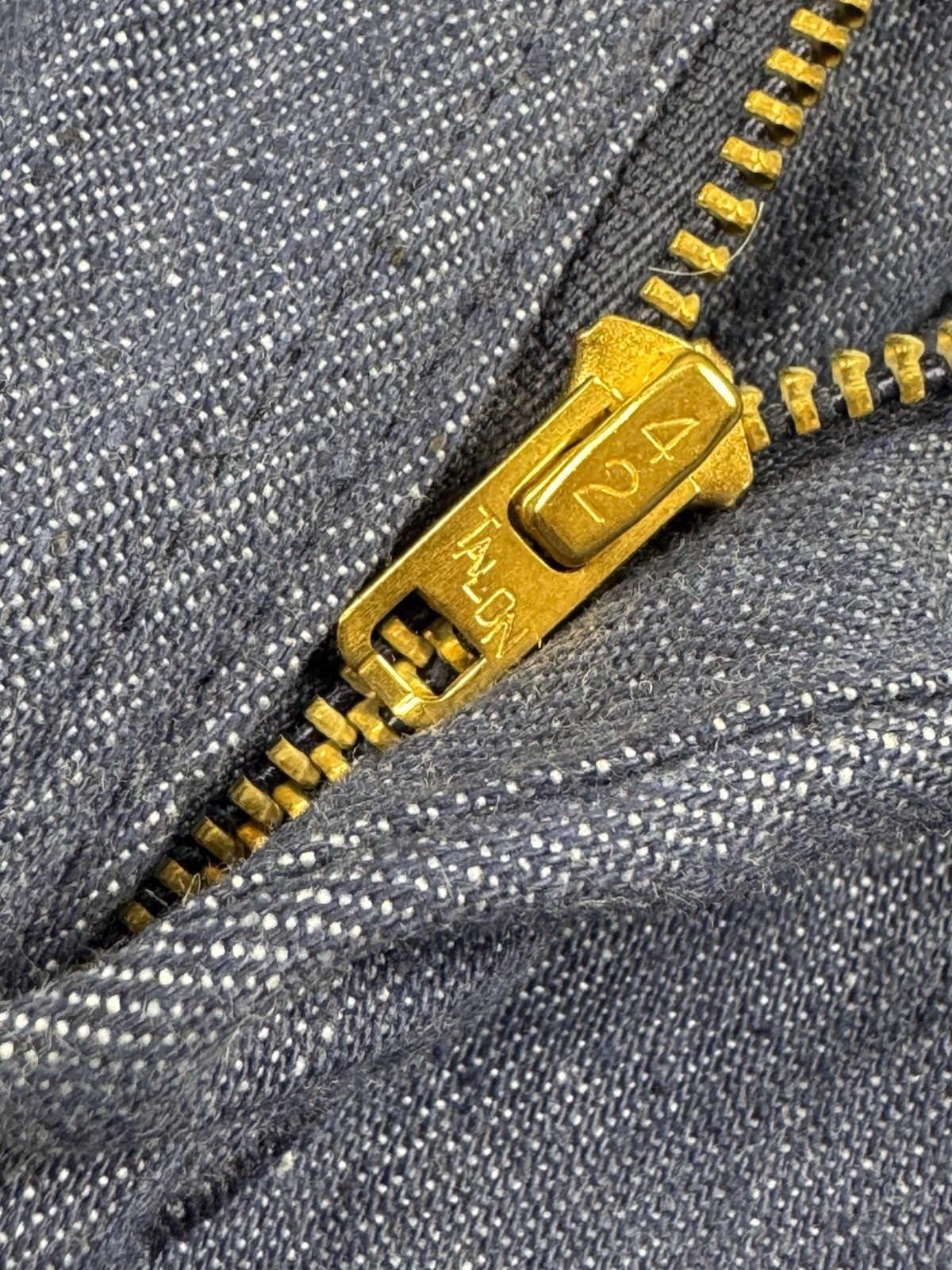 MINT VTG 70s Sears JTF High Rise Blue Denim Jeans Women’s 32×33 Flare Talon Zip