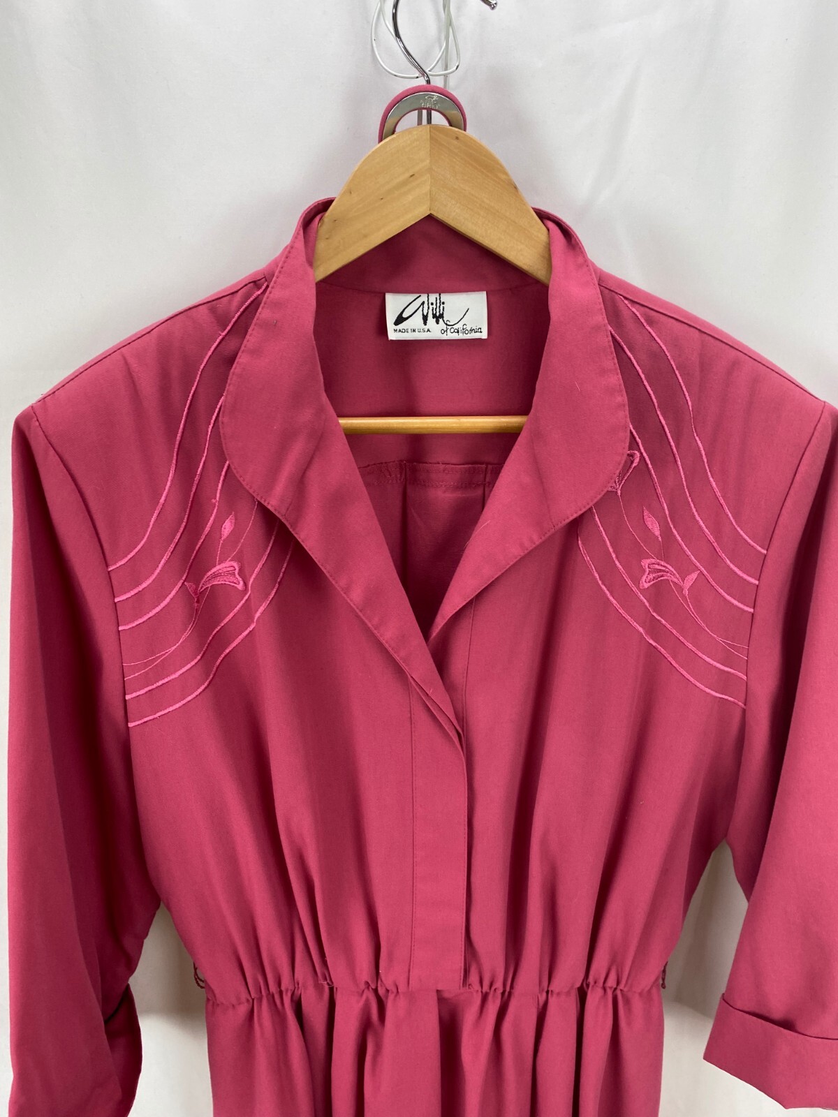 Willi of California Women’s Pink Vintage Dress With Belt 14