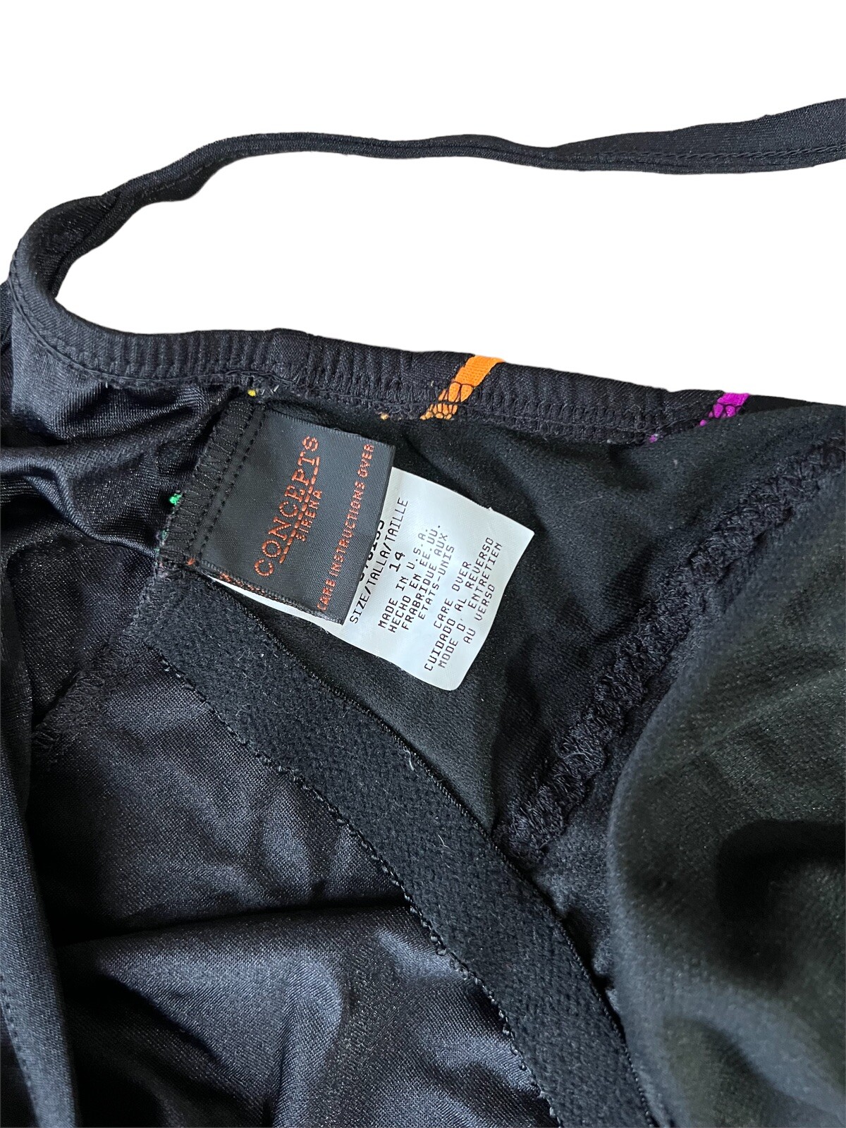 Vintage Concepts Sirena Womens Swimsuit Size 14 Made In USA Black