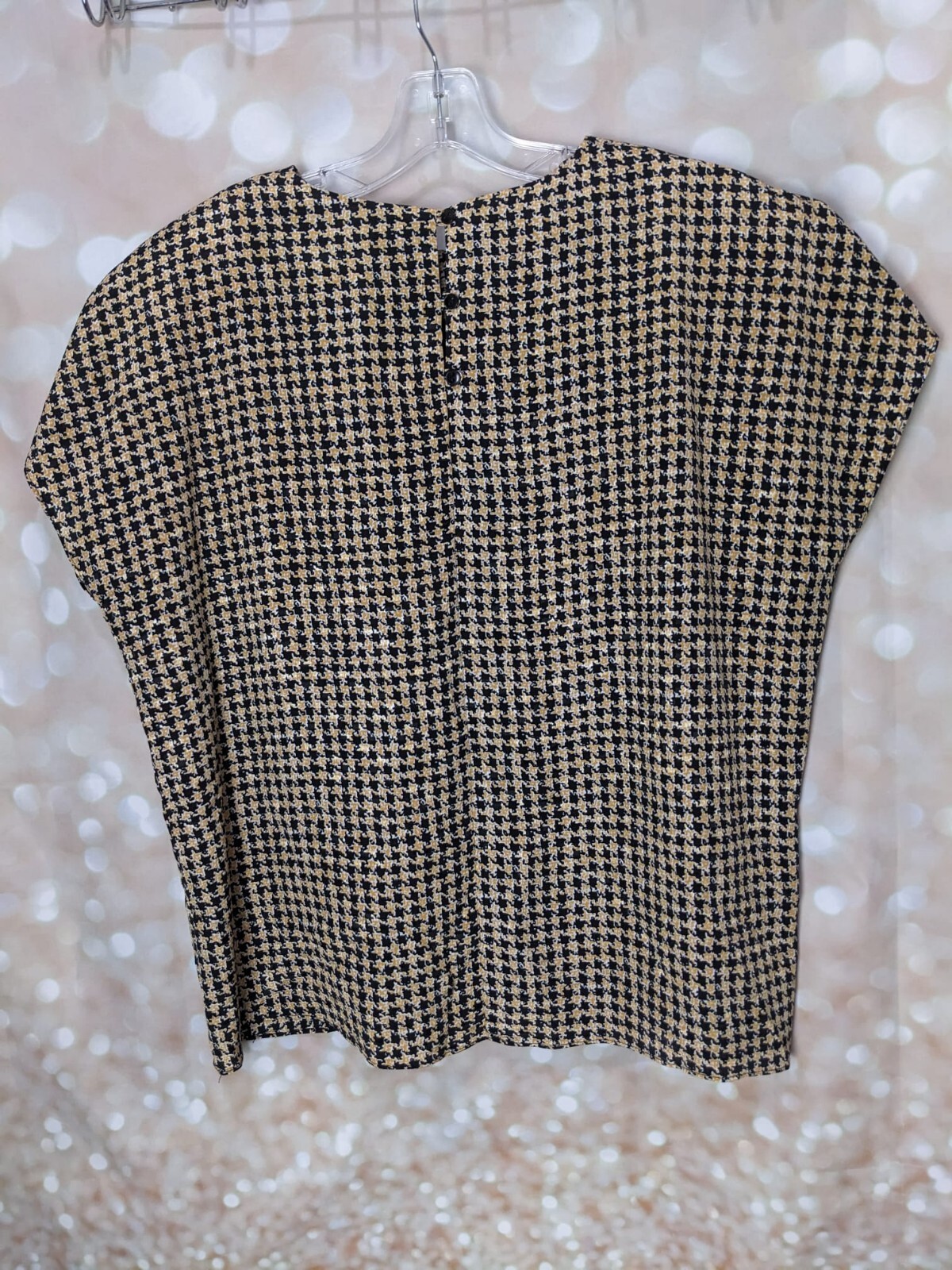 Jo Hanna York By Joan Davis Women’s Vtg Artistic Houndstooth 2-PC Shirt & Blazer