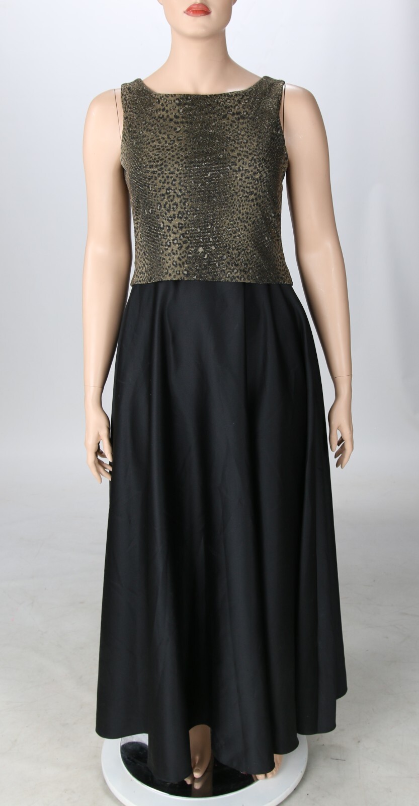 Arianna by Rachel Kaye Vintage 90s Y2K Cheetah Print Formal Party Dress sz 14