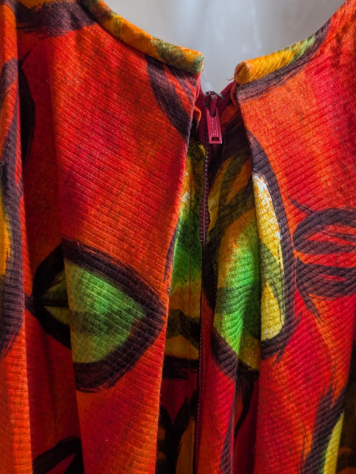 Liberty House By Kiyomi Hawaiian Maxi Dress Vintage Orange W/ Flowers, Gorgeous!
