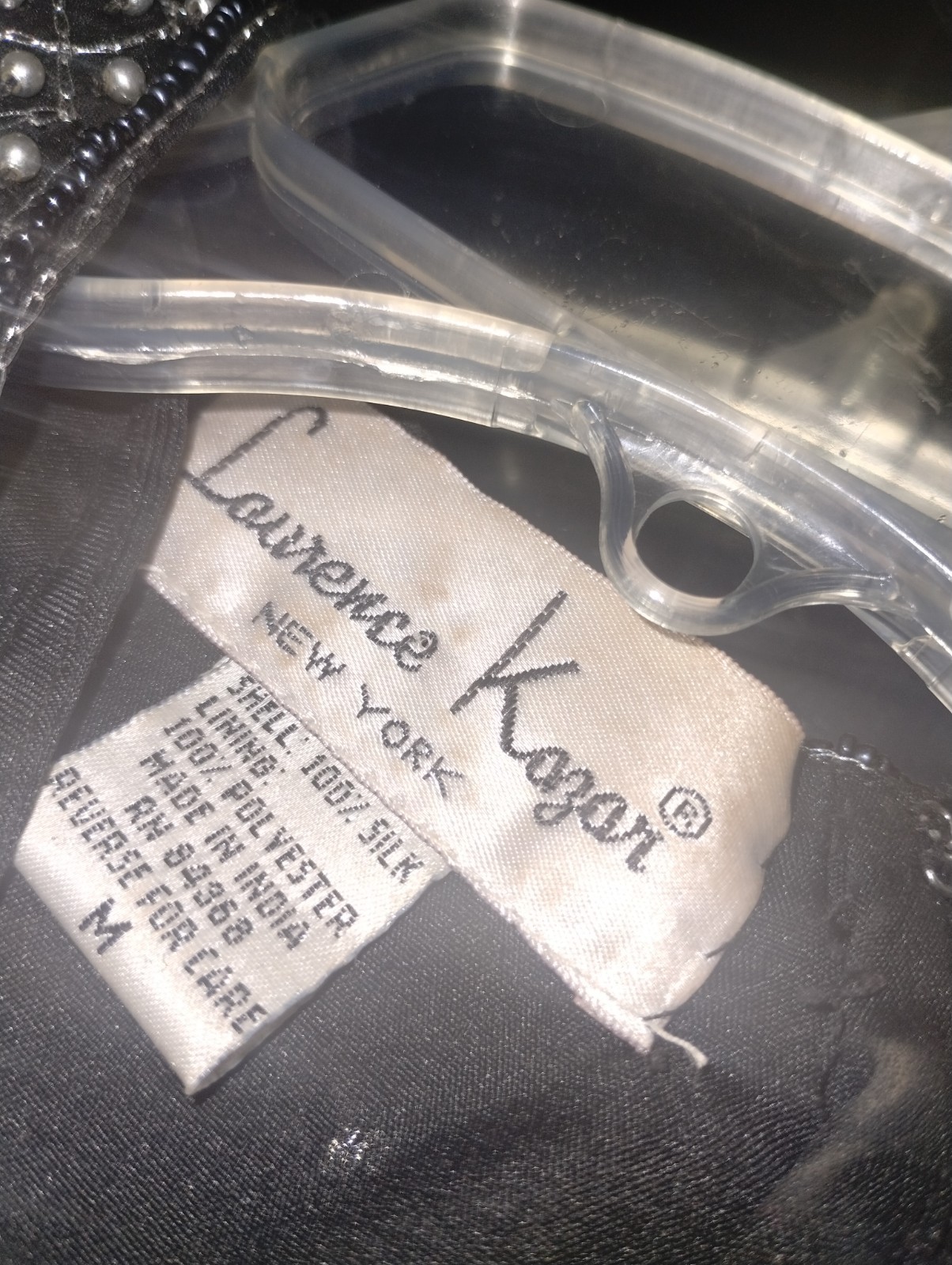 Laurence Kazar Vintage Black And Silver Vintage Top – Women’s – Medium