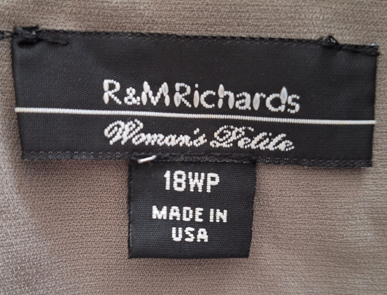 Kimono Open Front Top Attached Tank Woman’s 18WP Flowy Sheer USA R&M Richards