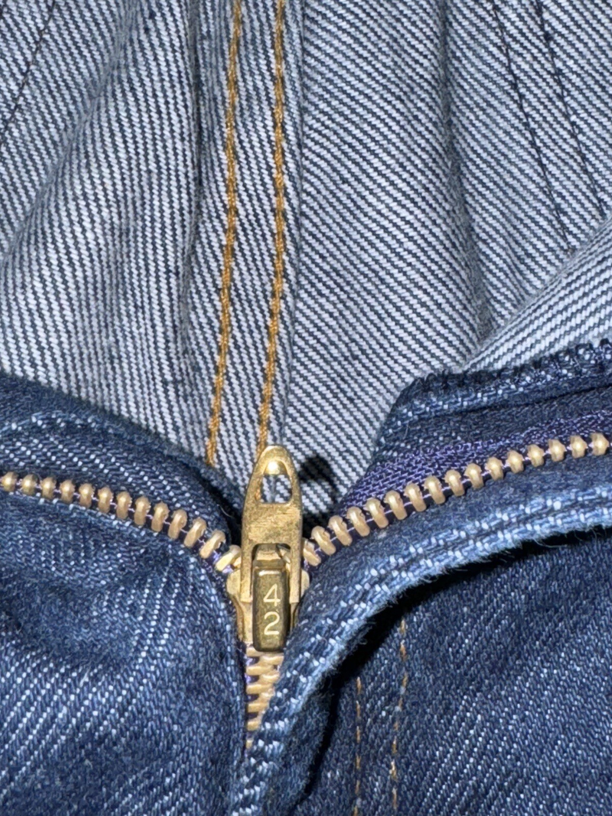 VTG 70’s Levi’s 25035 0214 Orange Tab Jeans Size 12 Talon 42 Zipper Dark! USA