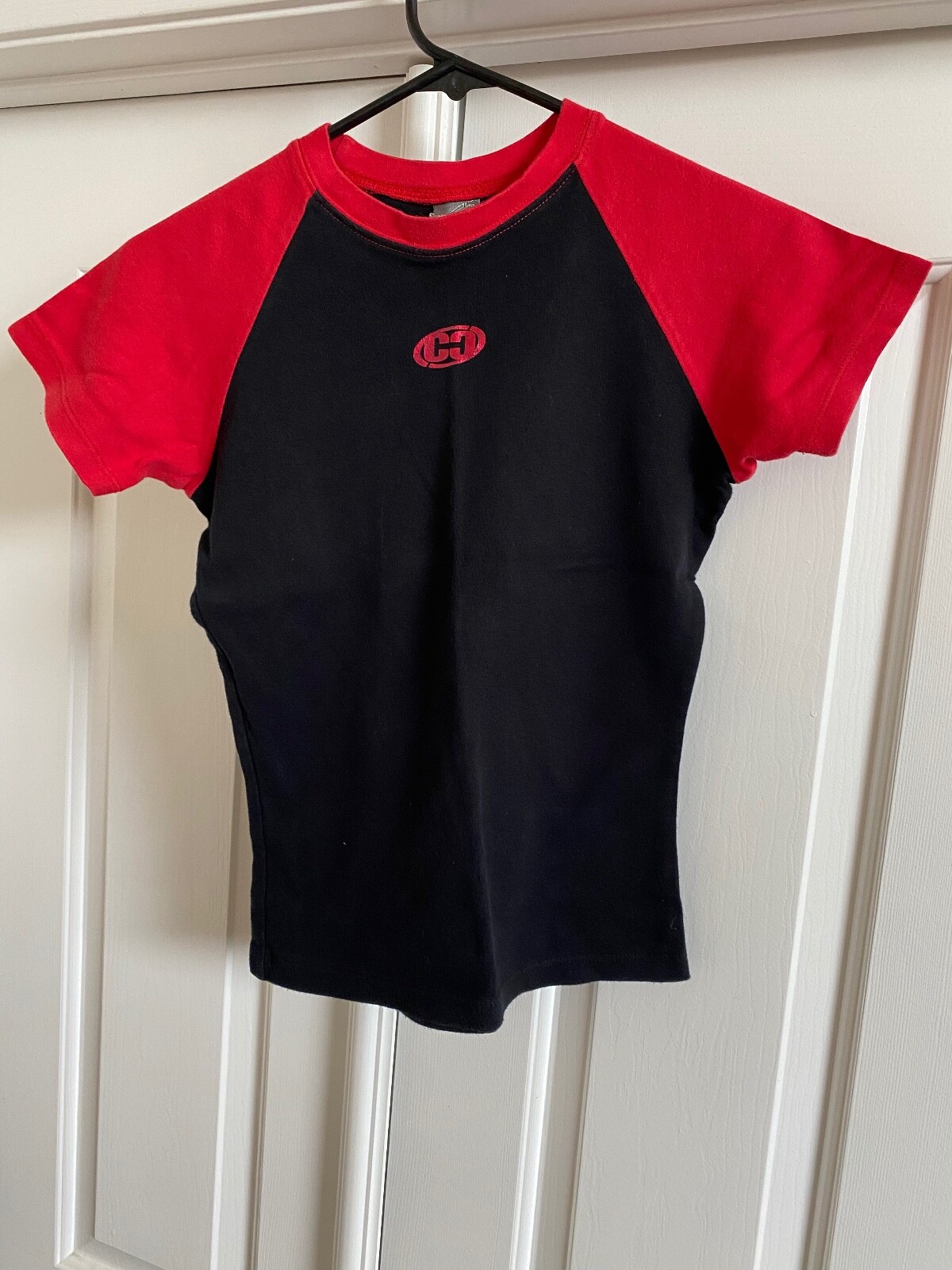 Vintage Womens Counter Culture Raglan Baseball Baby Doll Shirt Medium USA 2002