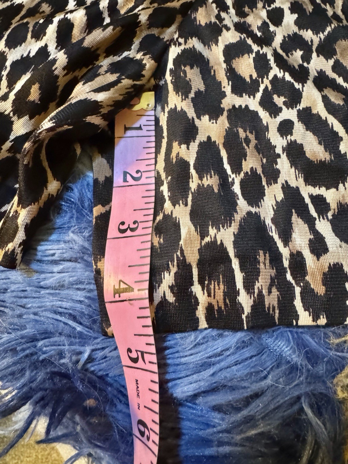 Vtg Polly Peck Sybil Zelker England Leopard Romper Jumpsuit Plunge V S