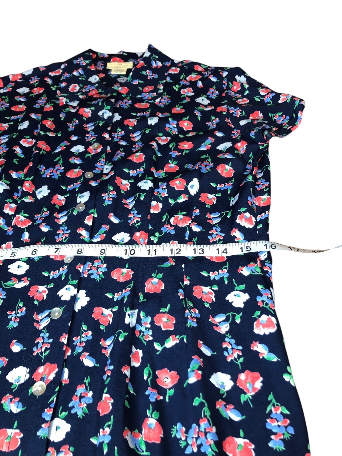 Vintage Y2K Limited America Floral Shirtdress Medium Light Retro 90s Cottagecore