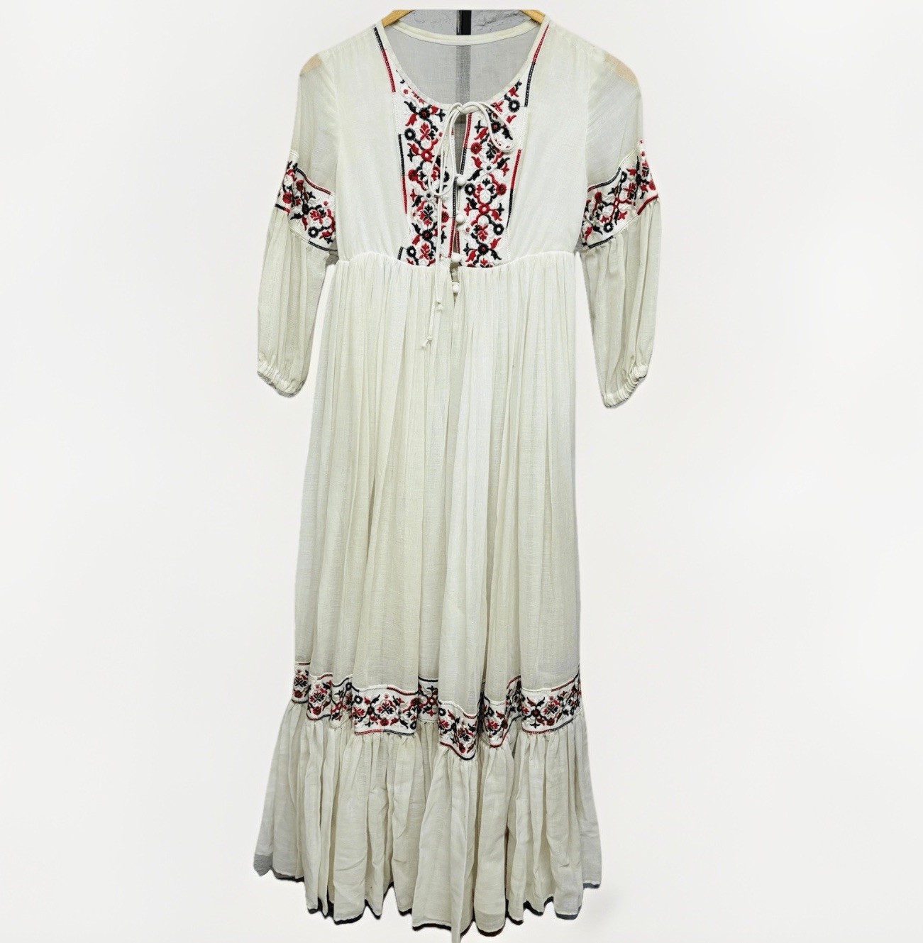 Beverly Paige Hippie Boho Festival Maxi Dress Bohemian Ren Faire Vintage