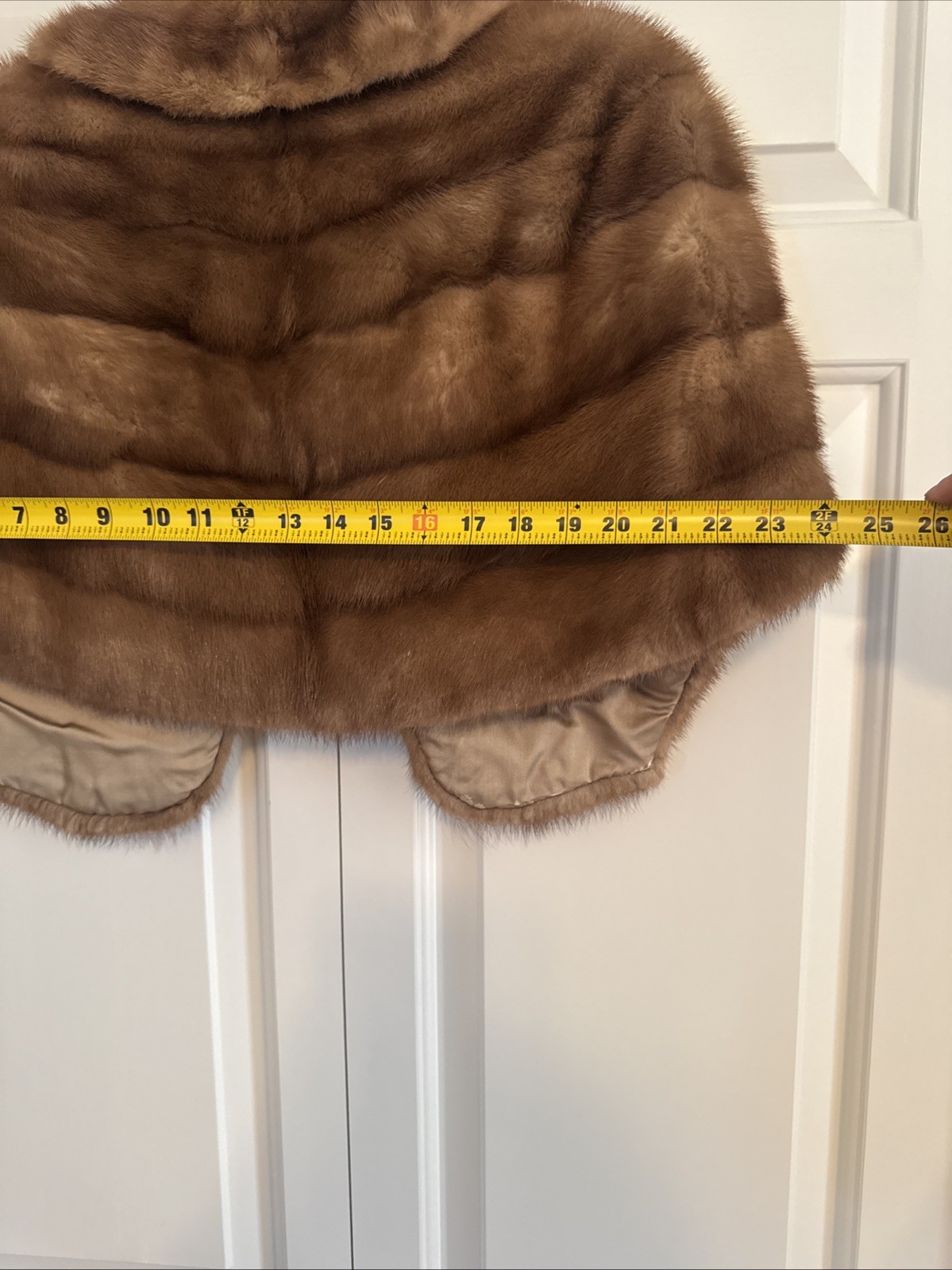 Vintage Women’s Mink Stole J.L. Hudson’s Detroit Capelet – One Size Bt1