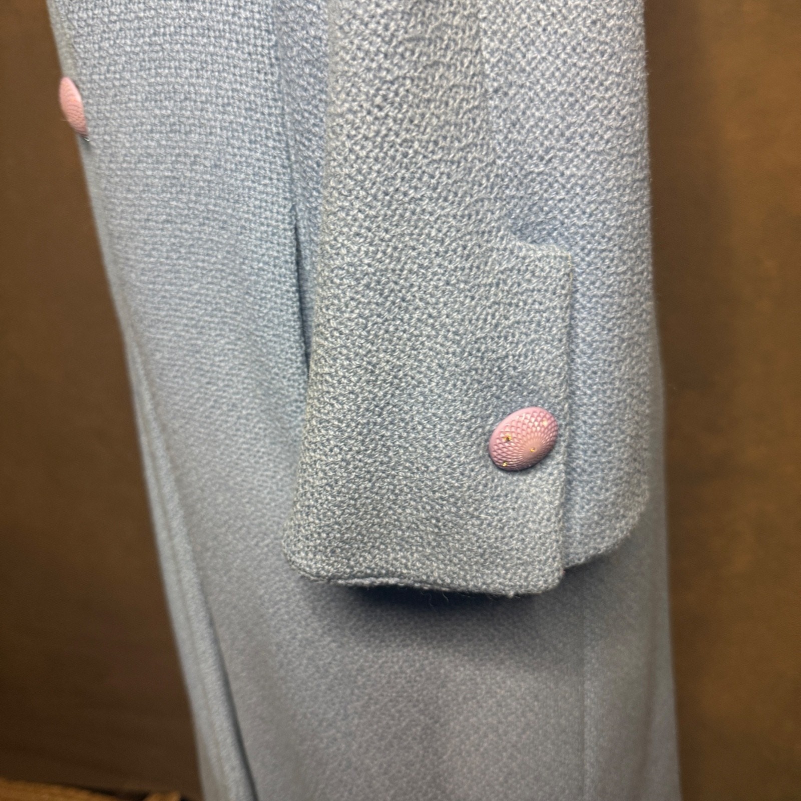 1960s Ransohoff’s San Francisco Bouclé Coat – Light Blue, Vintage Mid-Century