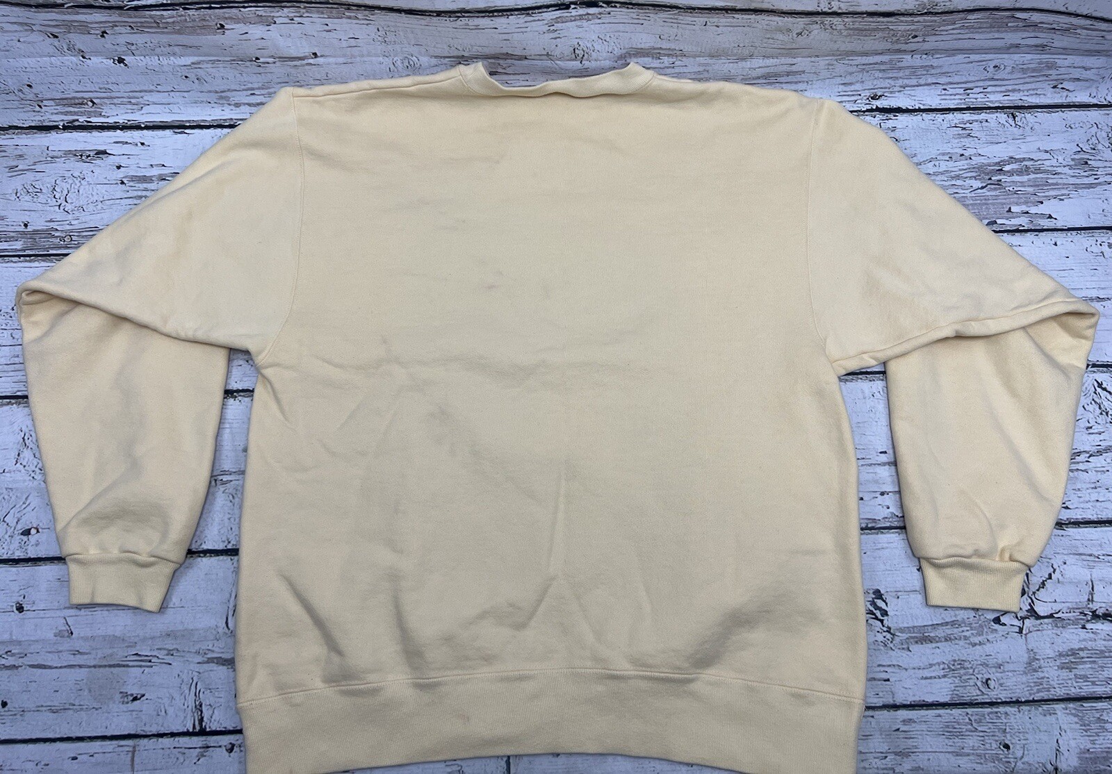 VTG Daffodil Days American Cancer Society Womens Heavyweight Crewneck Sweatshirt