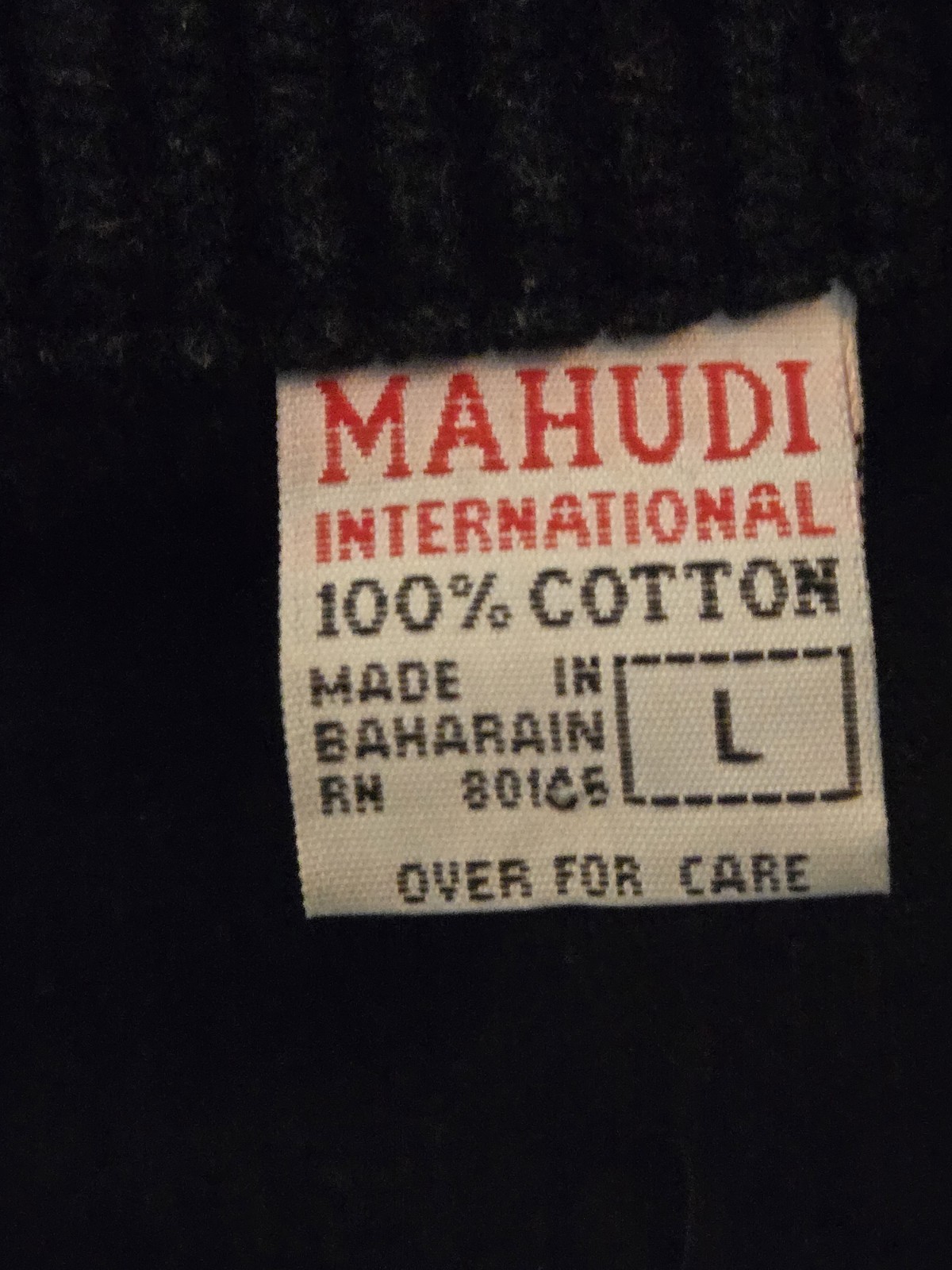 Mahudi Vintage Black Corduroy Jacket Sz L